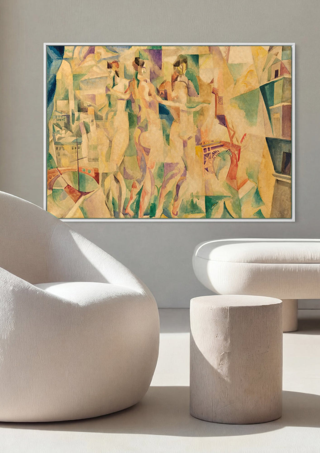 Quadro Decorativo A Cidade de Paris - Robert Delaunay | quadro emoldurado na parede