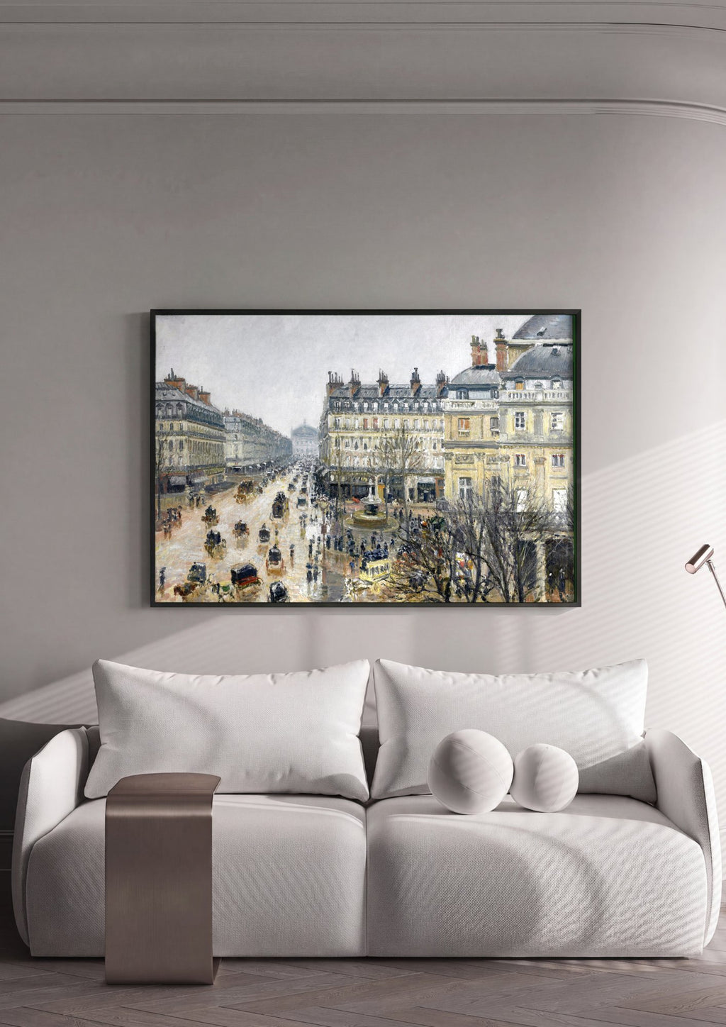 Quadro Decorativo Boulevard Montmartre - Camille Pissarro em ambiente decorado