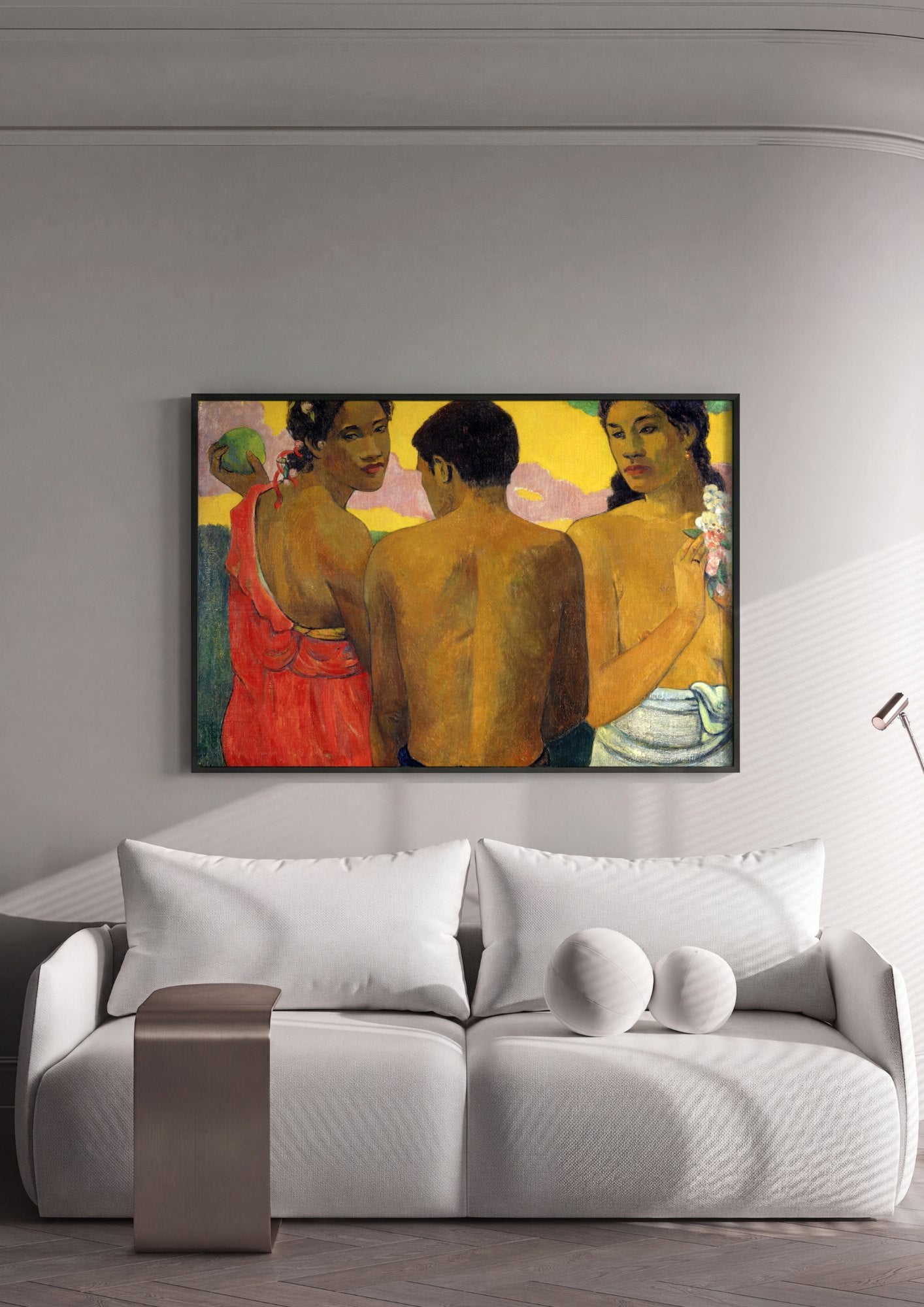 Quadro Decorativo Tahitian Women on the Beach - Gauguin | quadro emoldurado na parede