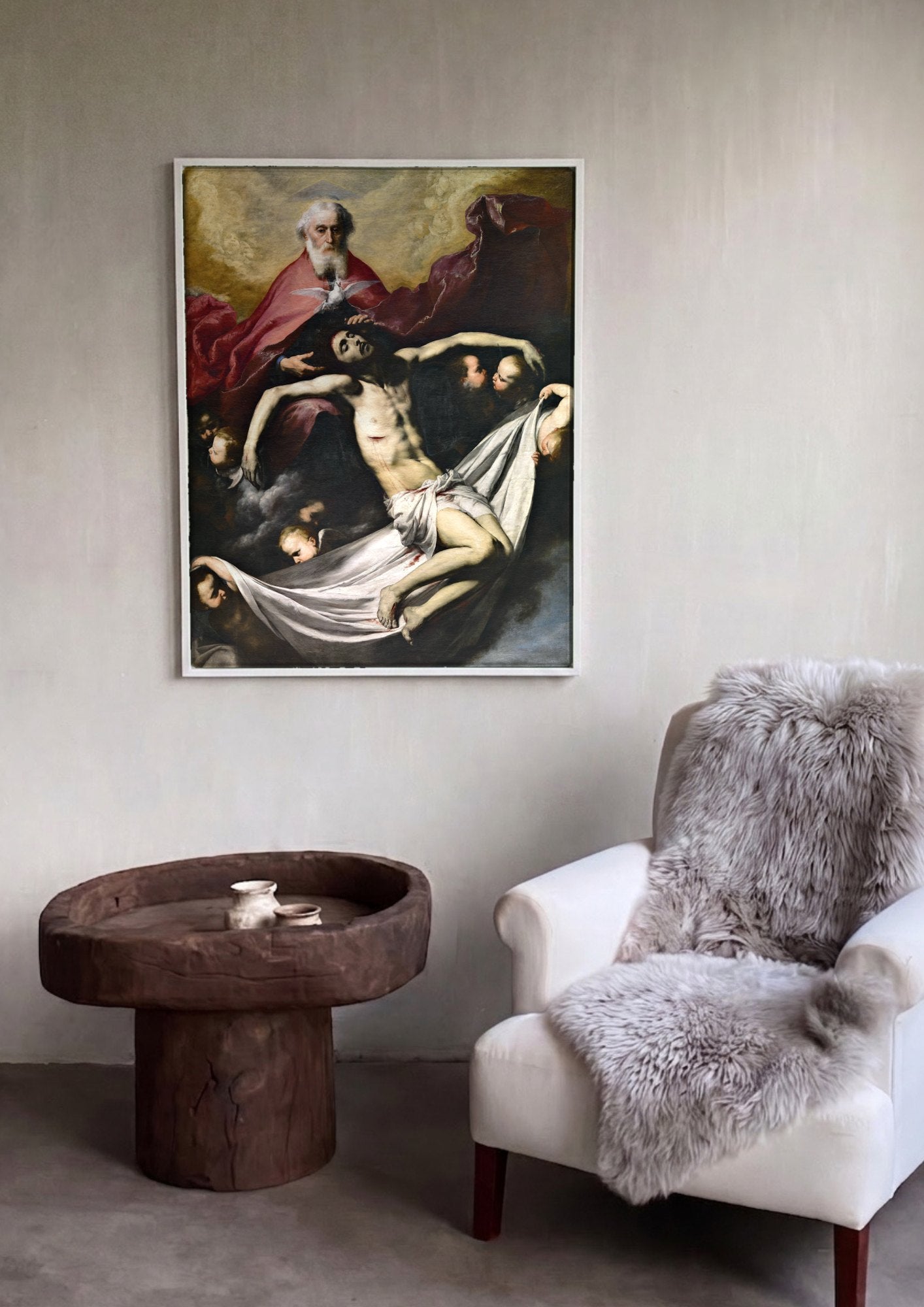Quadro Decorativo A Santíssima Trindade - Jusepe de Ribera | quadro emoldurado na parede