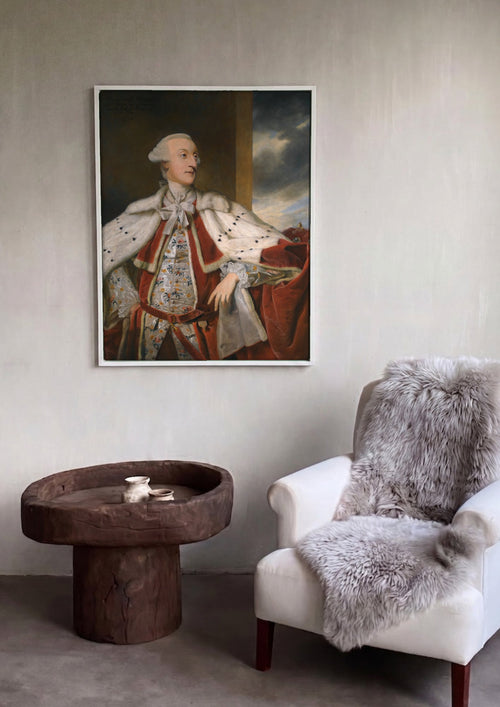 Quadro Decorativo 'Thomas Bruce, 1º Conde de Ailesbury' - Reynolds em ambiente decorado