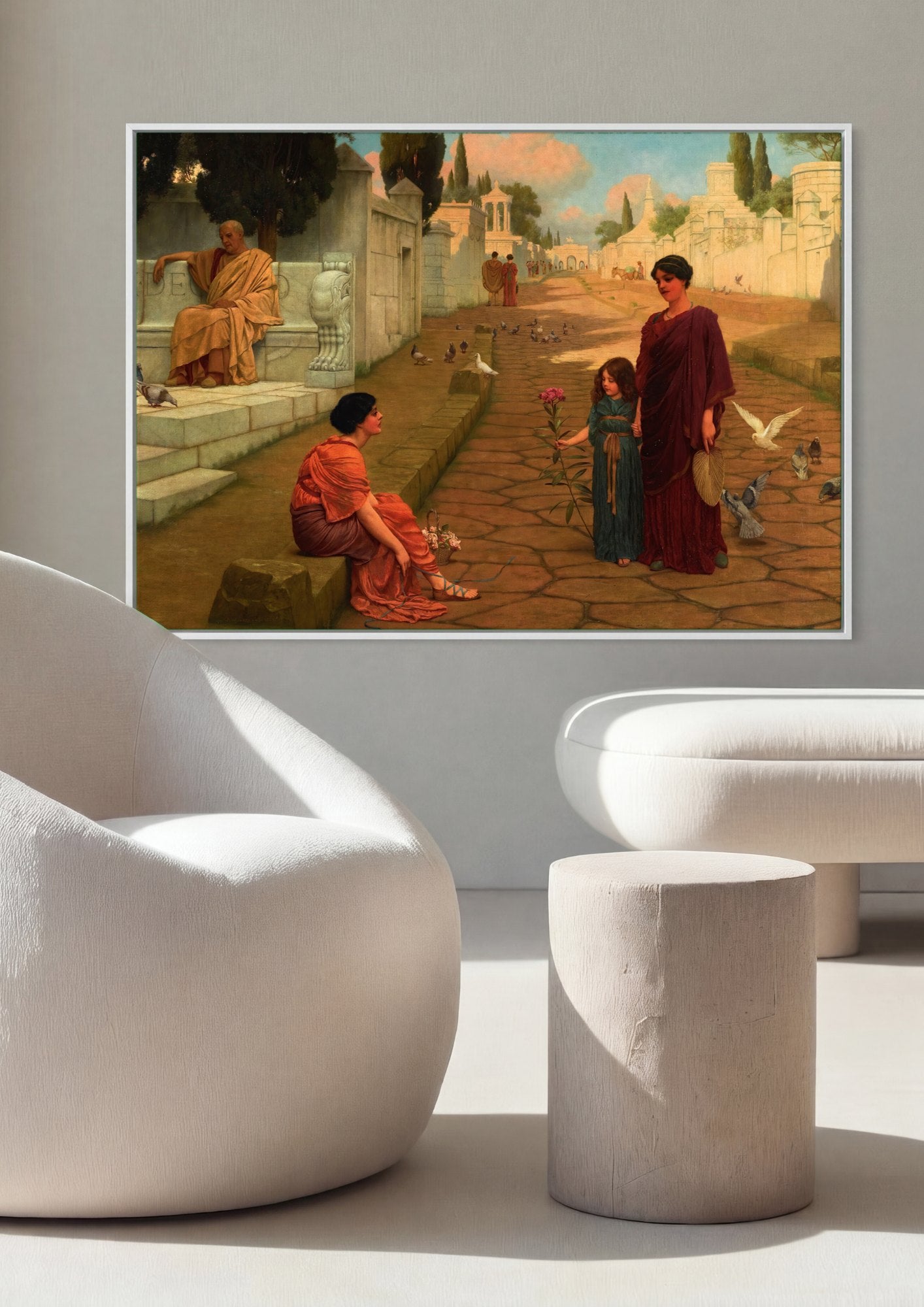 Quadro Decorativo A Day in Ancient Rome - John William Godward | quadro emoldurado na parede