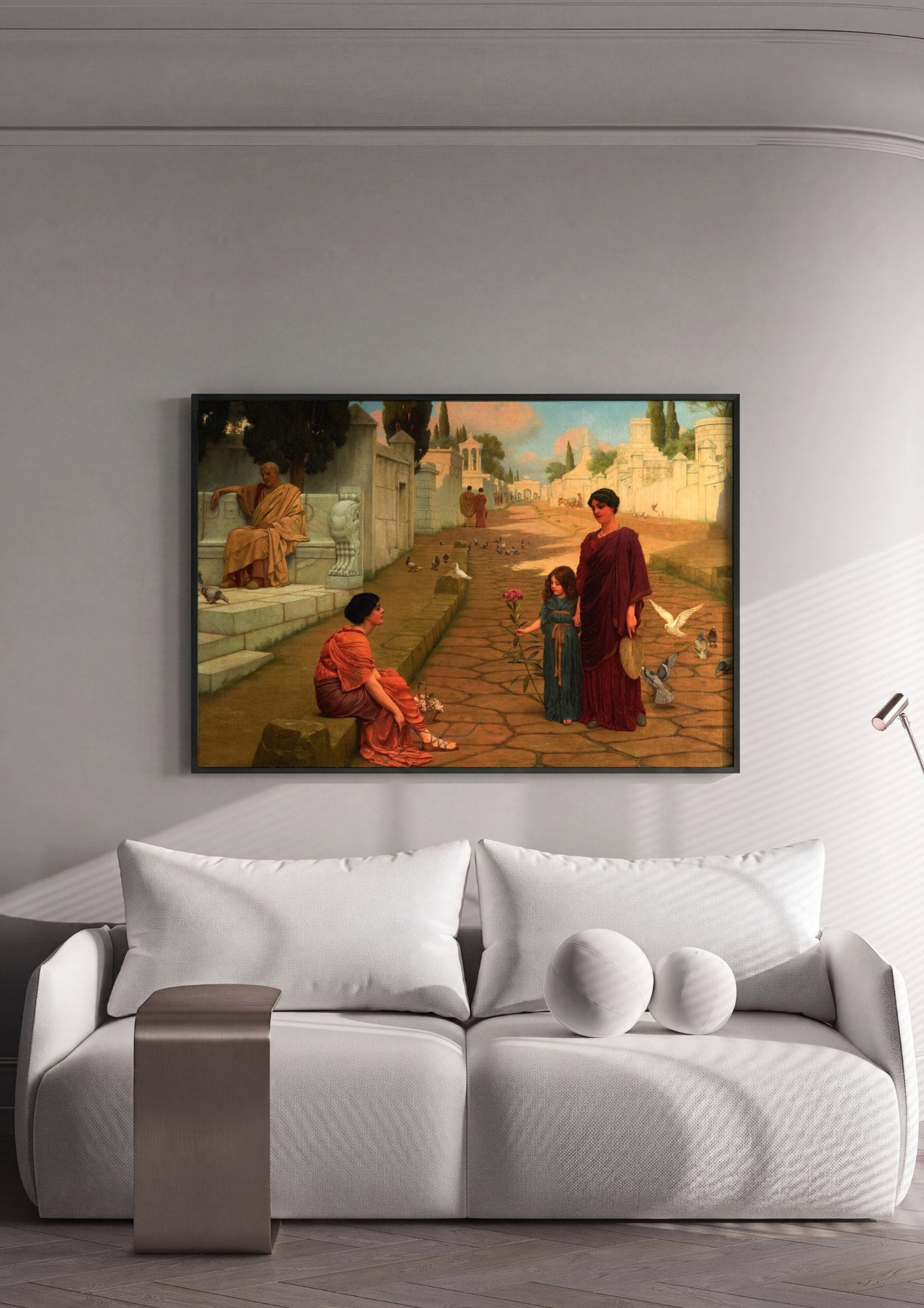 Quadro Decorativo A Day in Ancient Rome - John William Godward | quadro emoldurado na parede