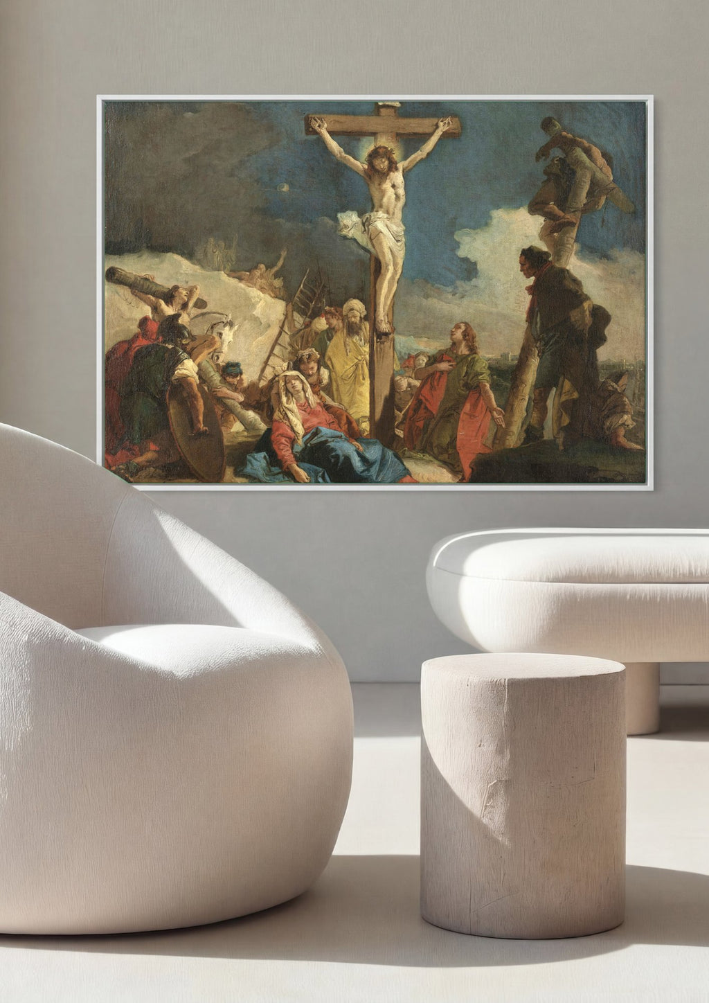 Quadro Decorativo A Crucificação - G. D. Tiepolo | quadro emoldurado na parede