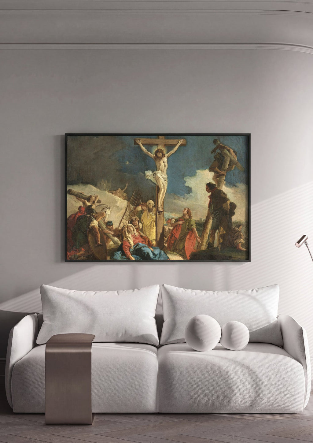 Quadro Decorativo A Crucificação - G. D. Tiepolo | quadro emoldurado na parede