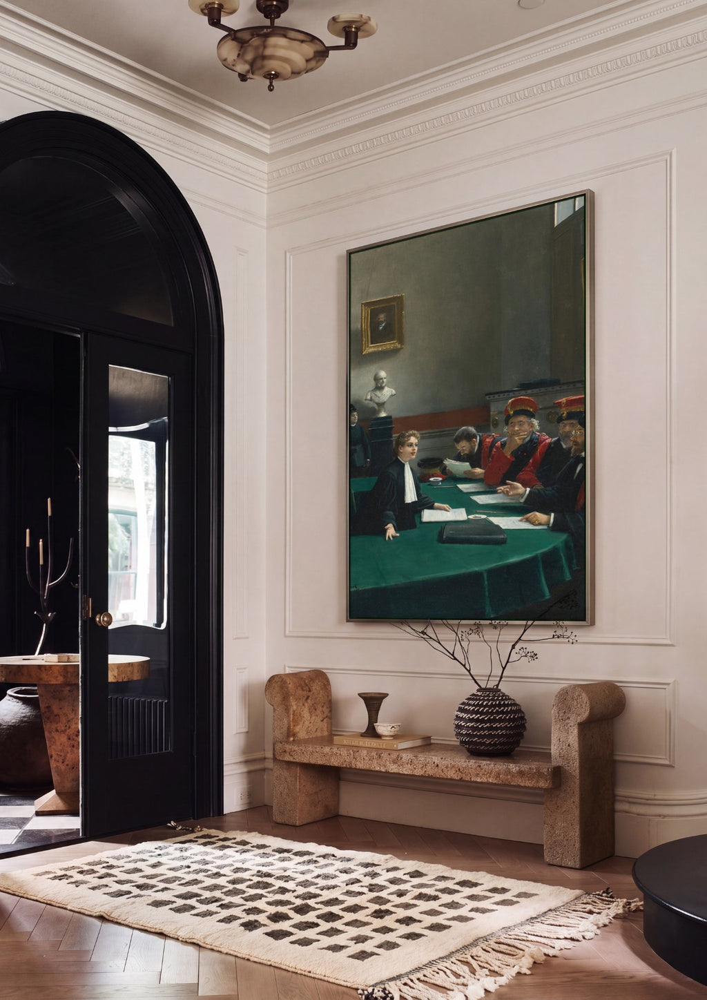 Quadro Decorativo: Uma Causa Importante - Jean Béraud em ambiente decorado