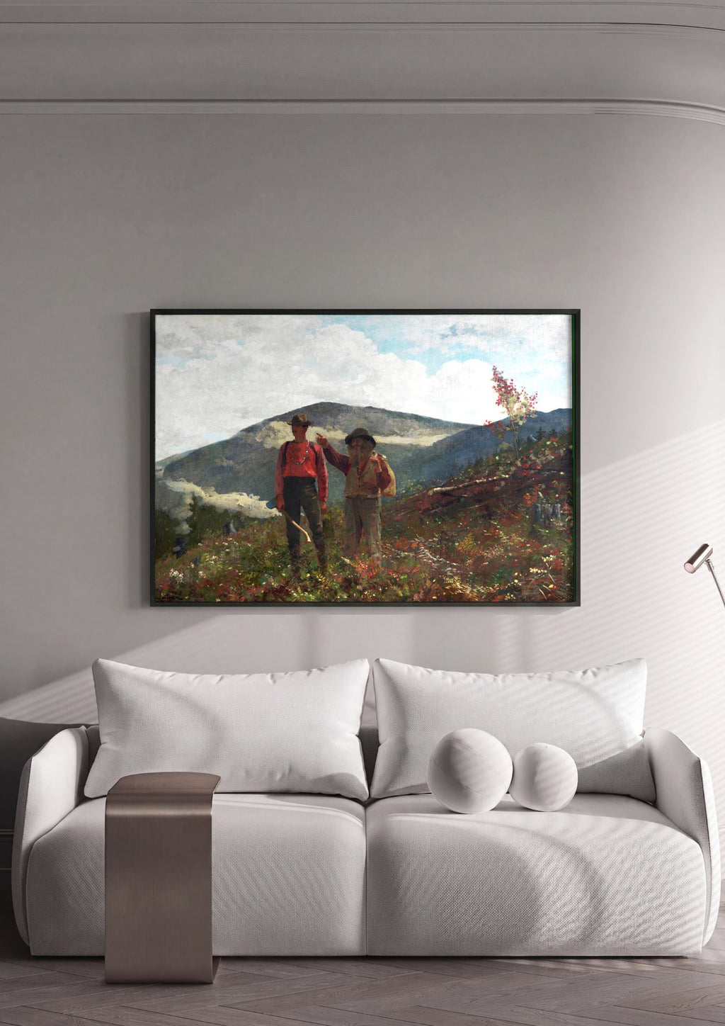 Quadro Decorativo The Adirondack Guide - Winslow Homer em ambiente decorado