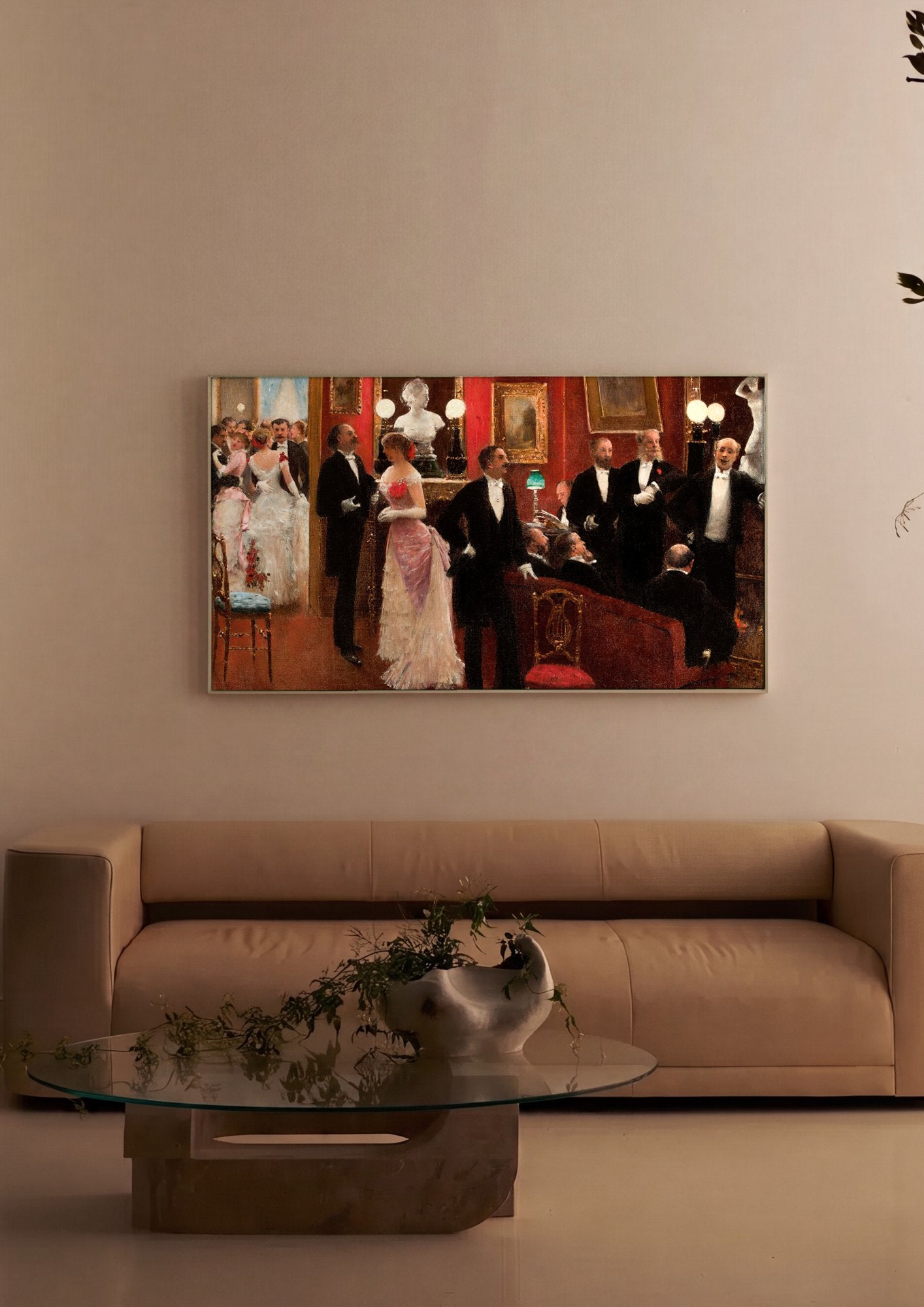 Quadro Decorativo A Noite na Ópera - Jean Béraud em ambiente decorado
