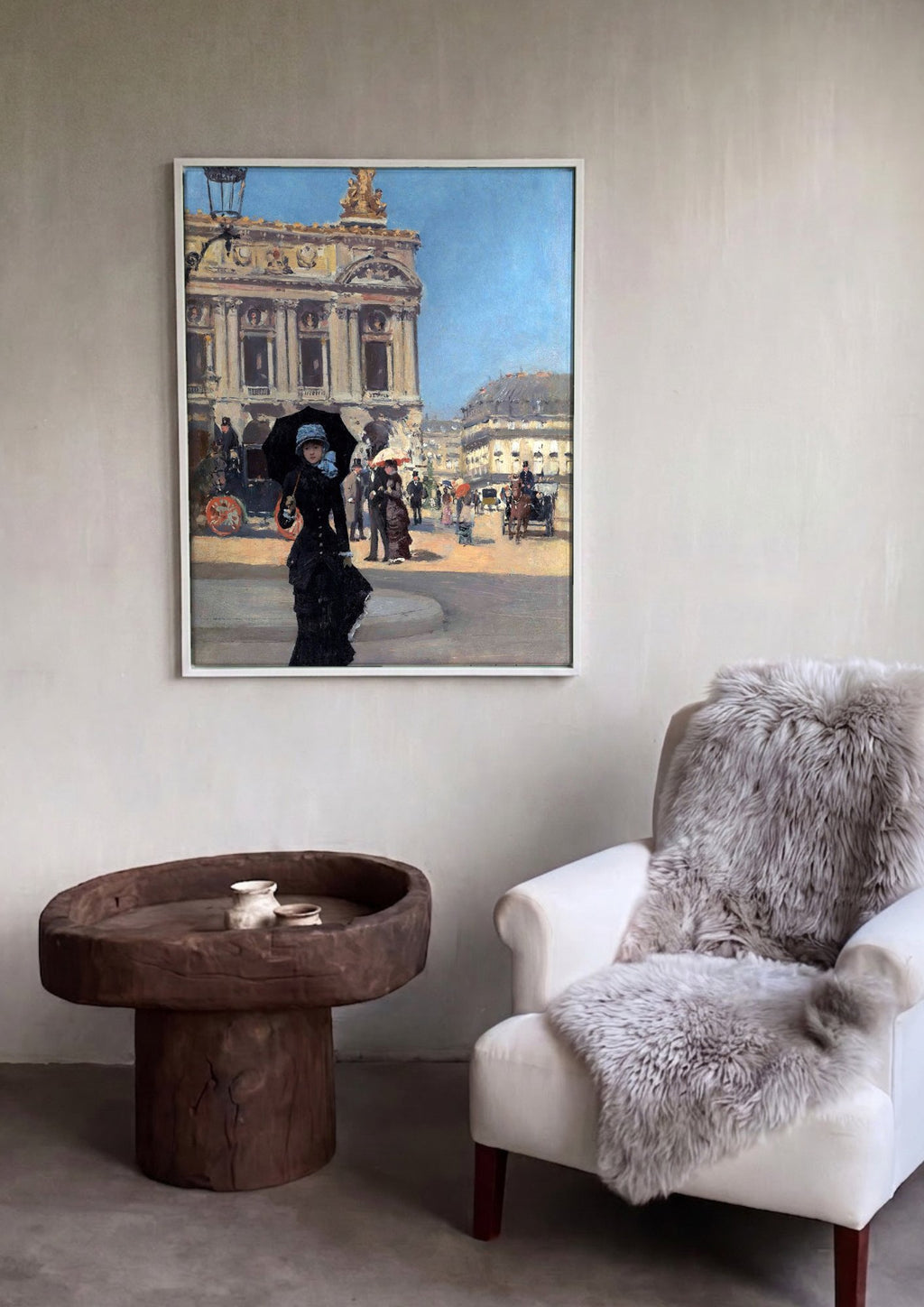 Quadro Decorativo A Saída da Ópera - Jean Béraud em ambiente decorado