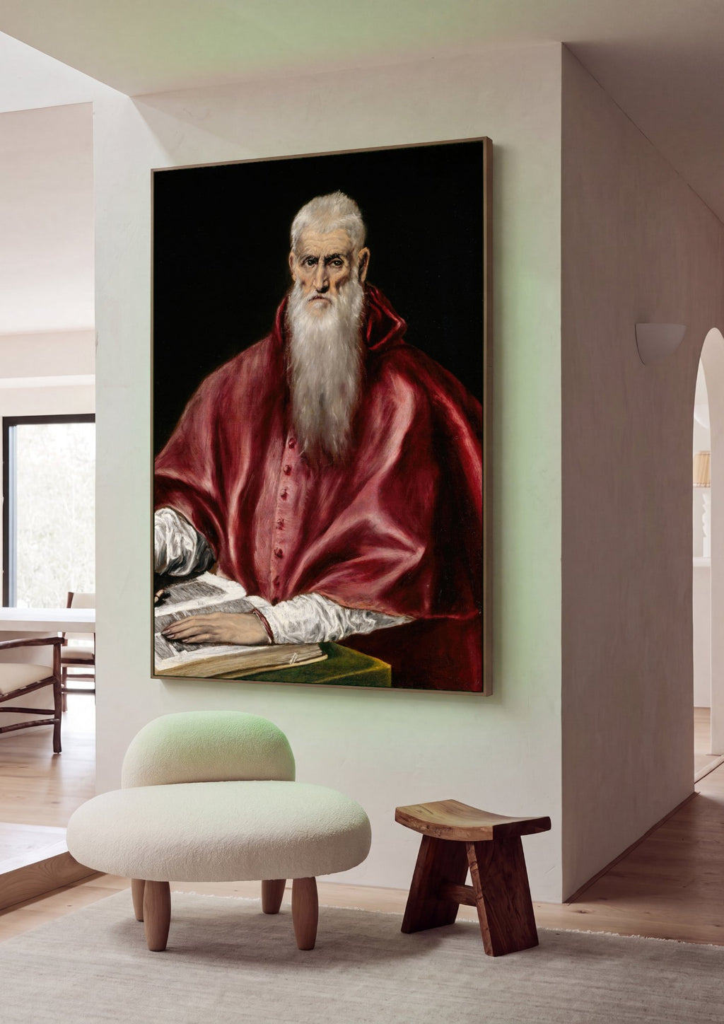 Quadro Decorativo O Cardeal - El Greco em ambiente decorado