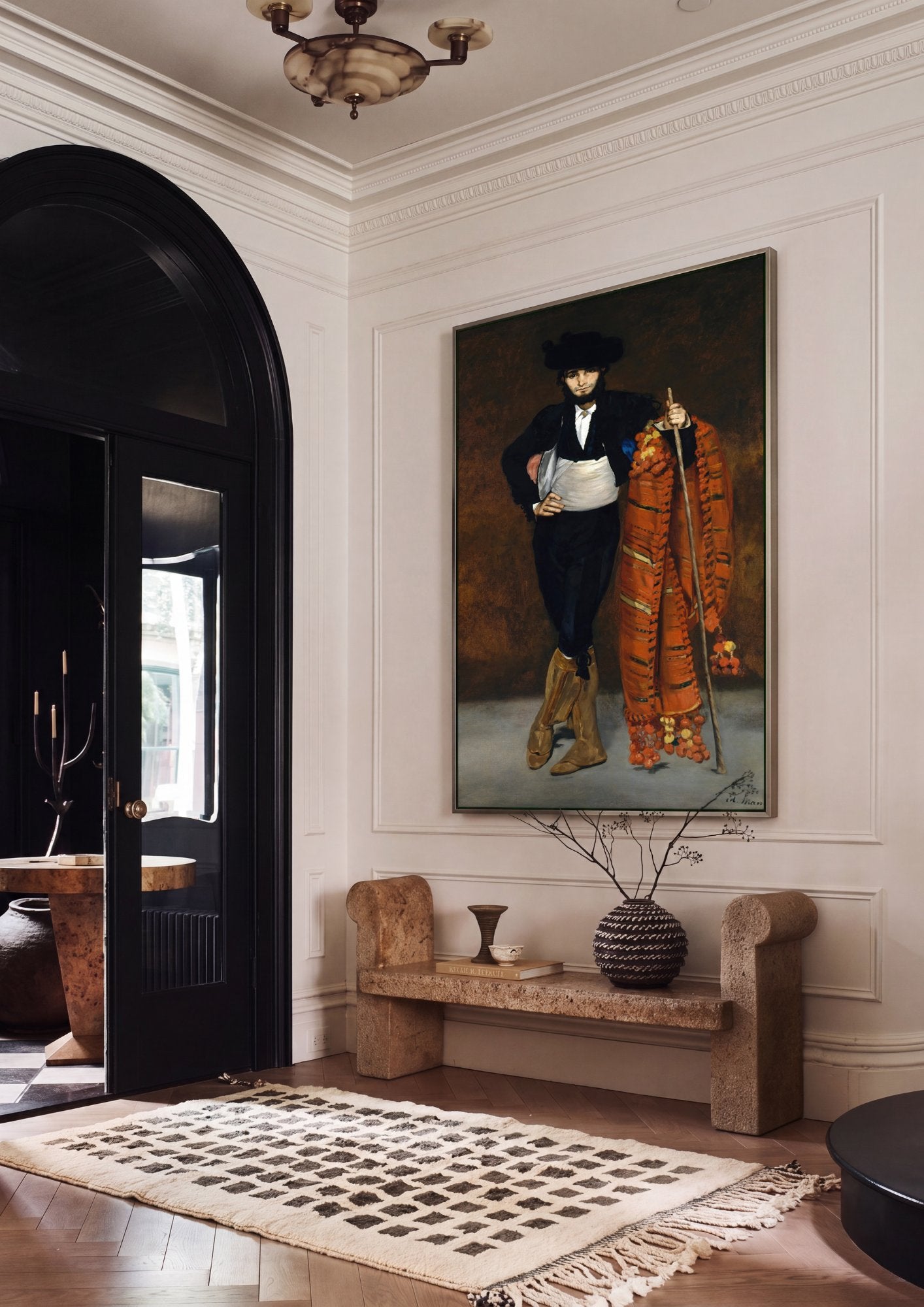 Quadro Decorativo O Tocador de Pífano - Édouard Manet em ambiente decorado