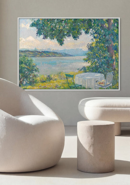 Quadro Decorativo 'A Sombra da Árvore' - Edward Cucuel em ambiente decorado