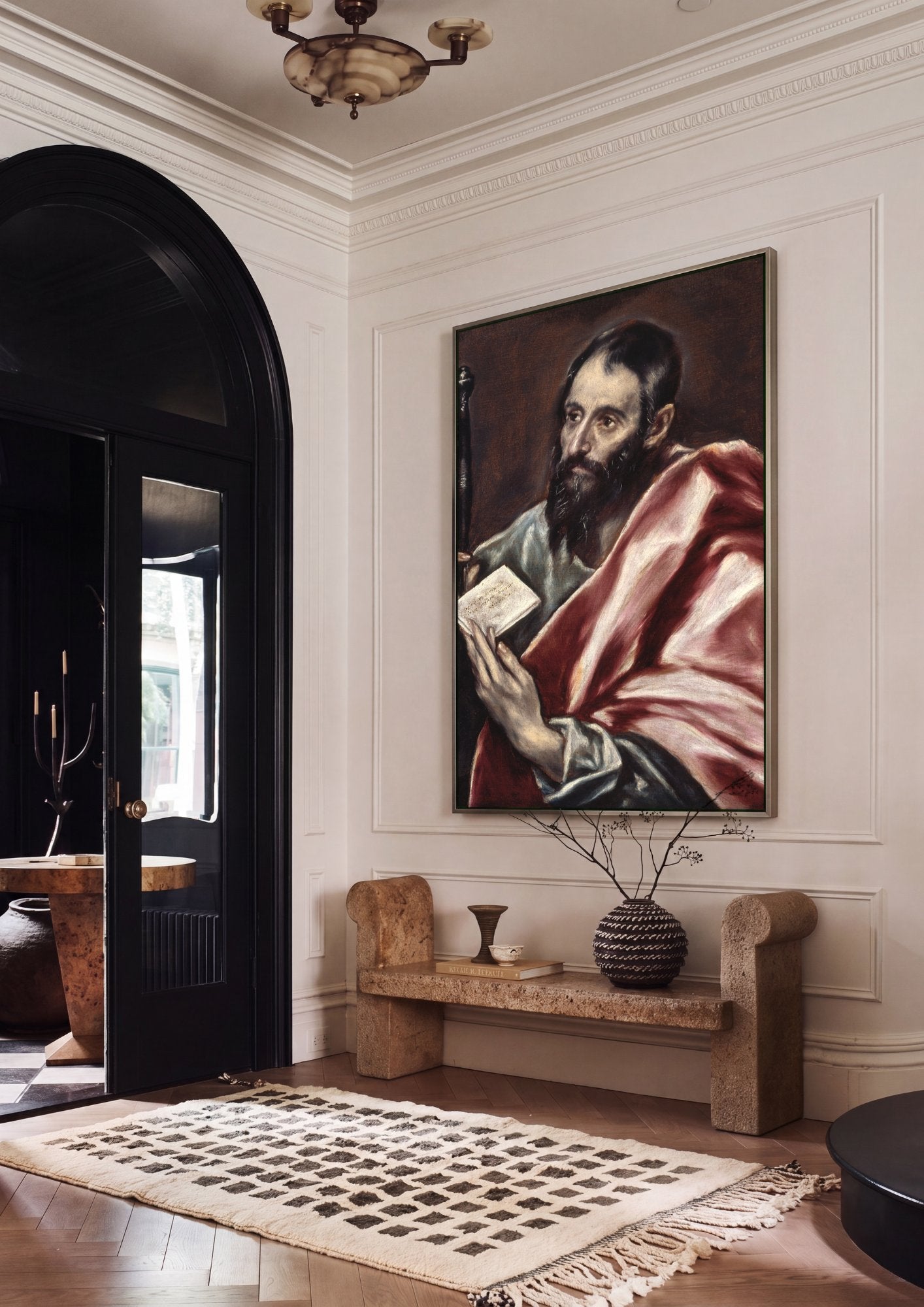 Quadro Decorativo São Paulo Apóstolo - El Greco em ambiente decorado