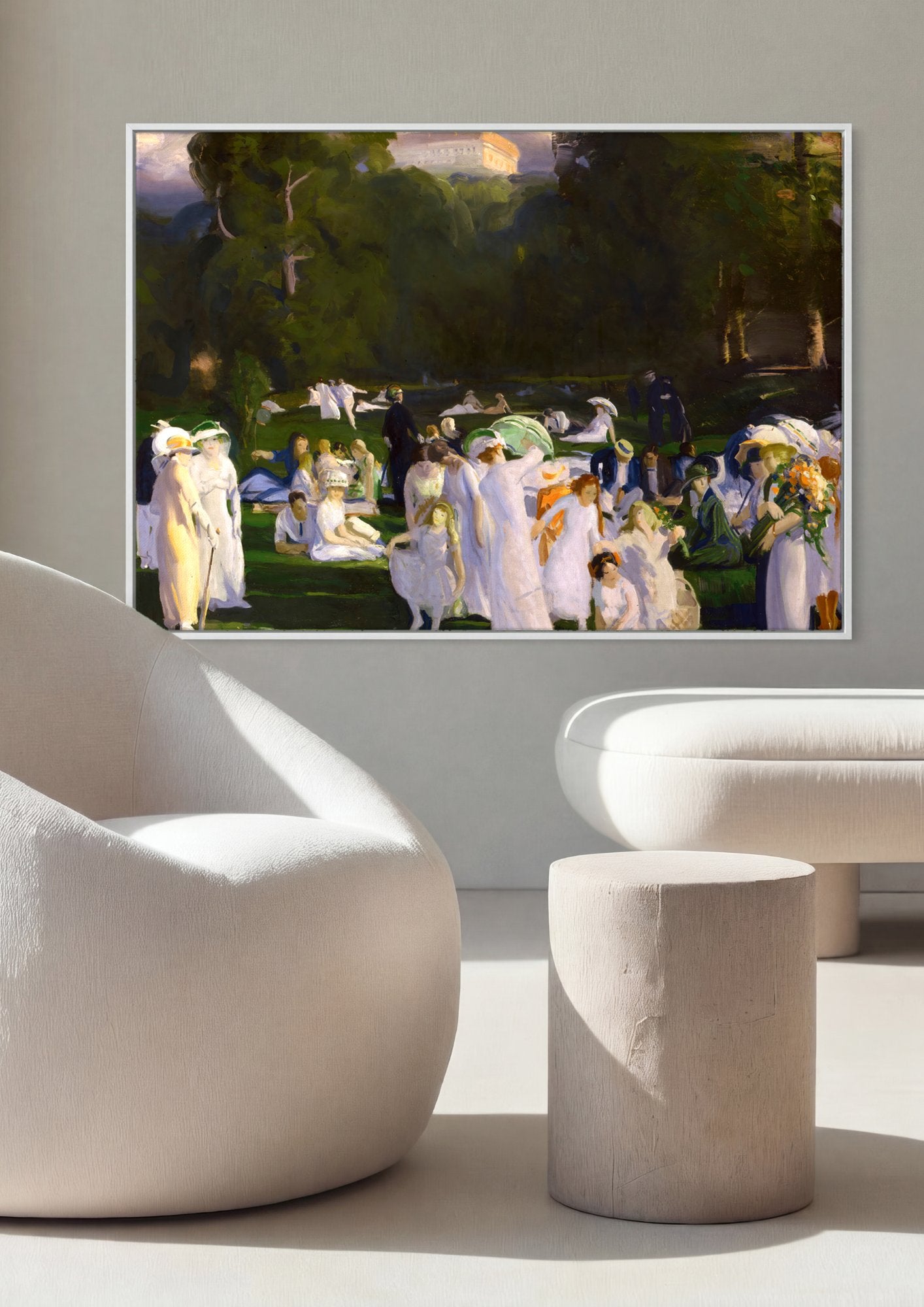Quadro Decorativo Summer Day - George Bellows em ambiente decorado