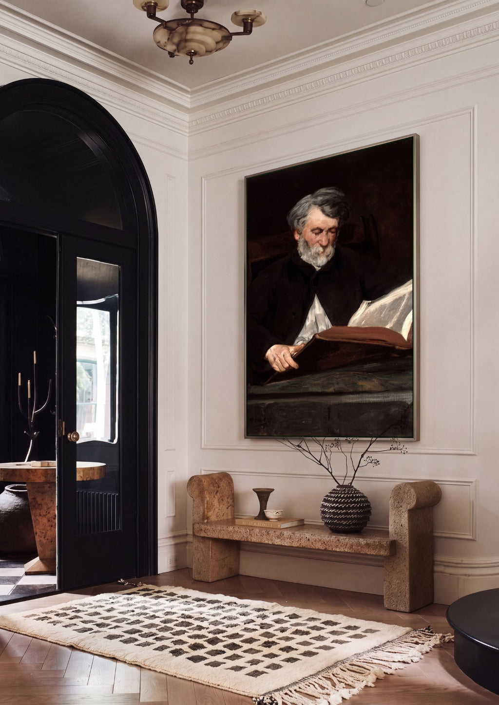 Quadro Decorativo O Leitor (Retrato de Emile Zola) - Manet em ambiente decorado