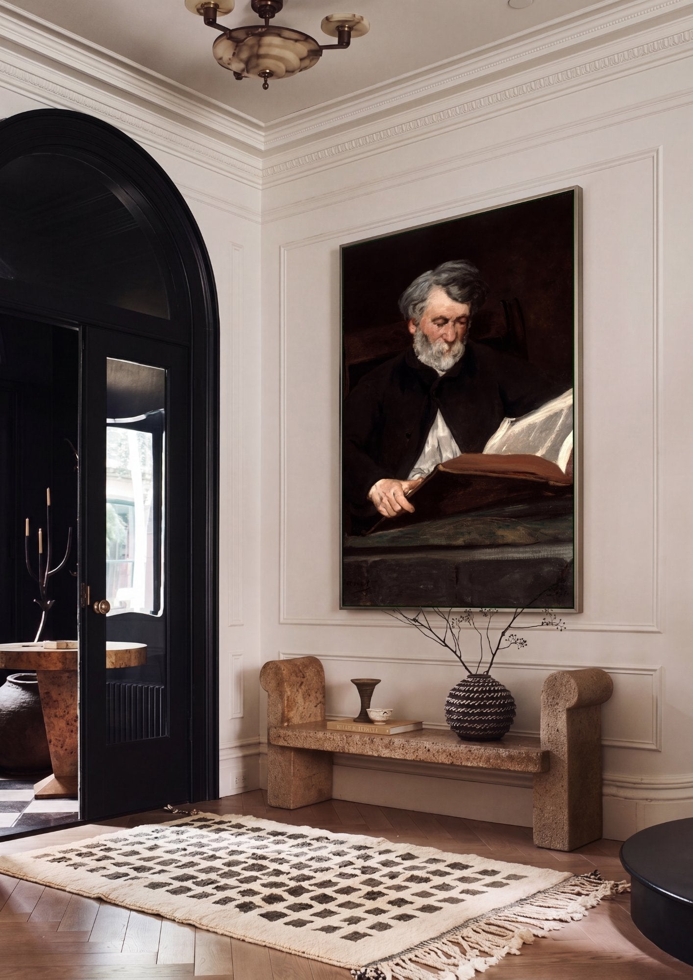 Quadro Decorativo O Leitor (Retrato de Emile Zola) - Manet em ambiente decorado
