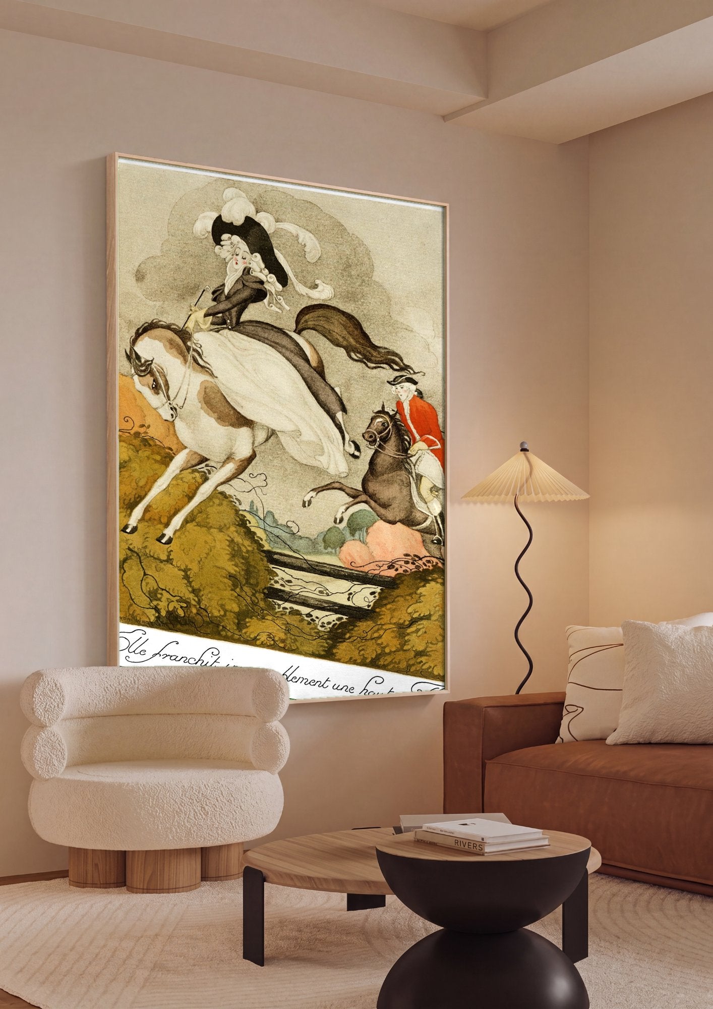 Quadro Decorativo A Amazona - Gerda Wegener em ambiente decorado