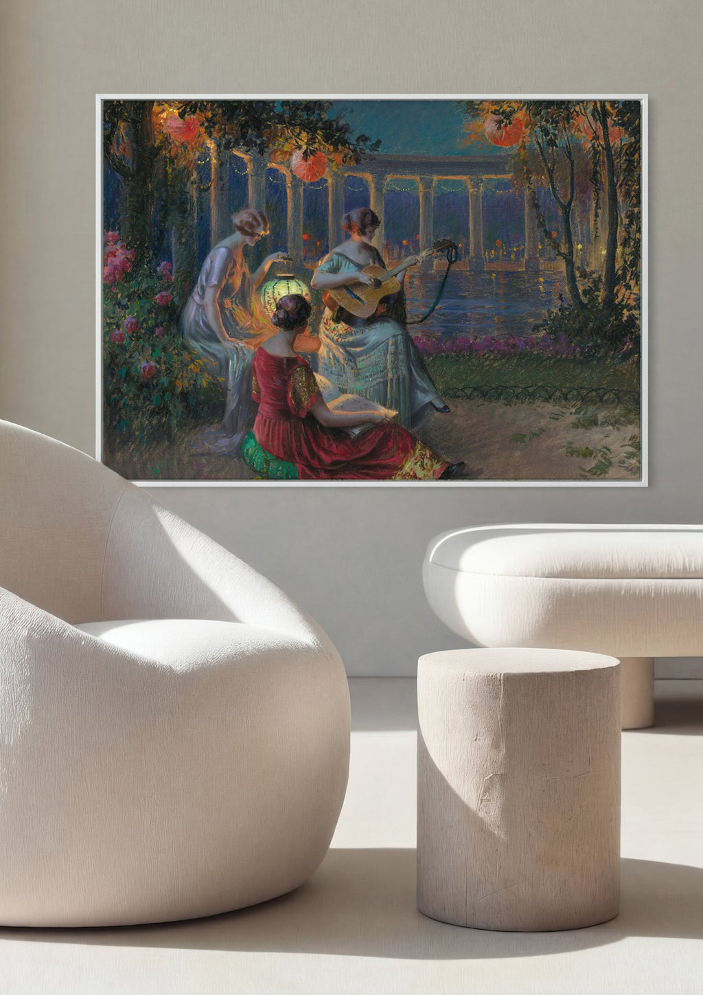 Quadro Decorativo A Serenade - Delphin Enjolras em ambiente decorado