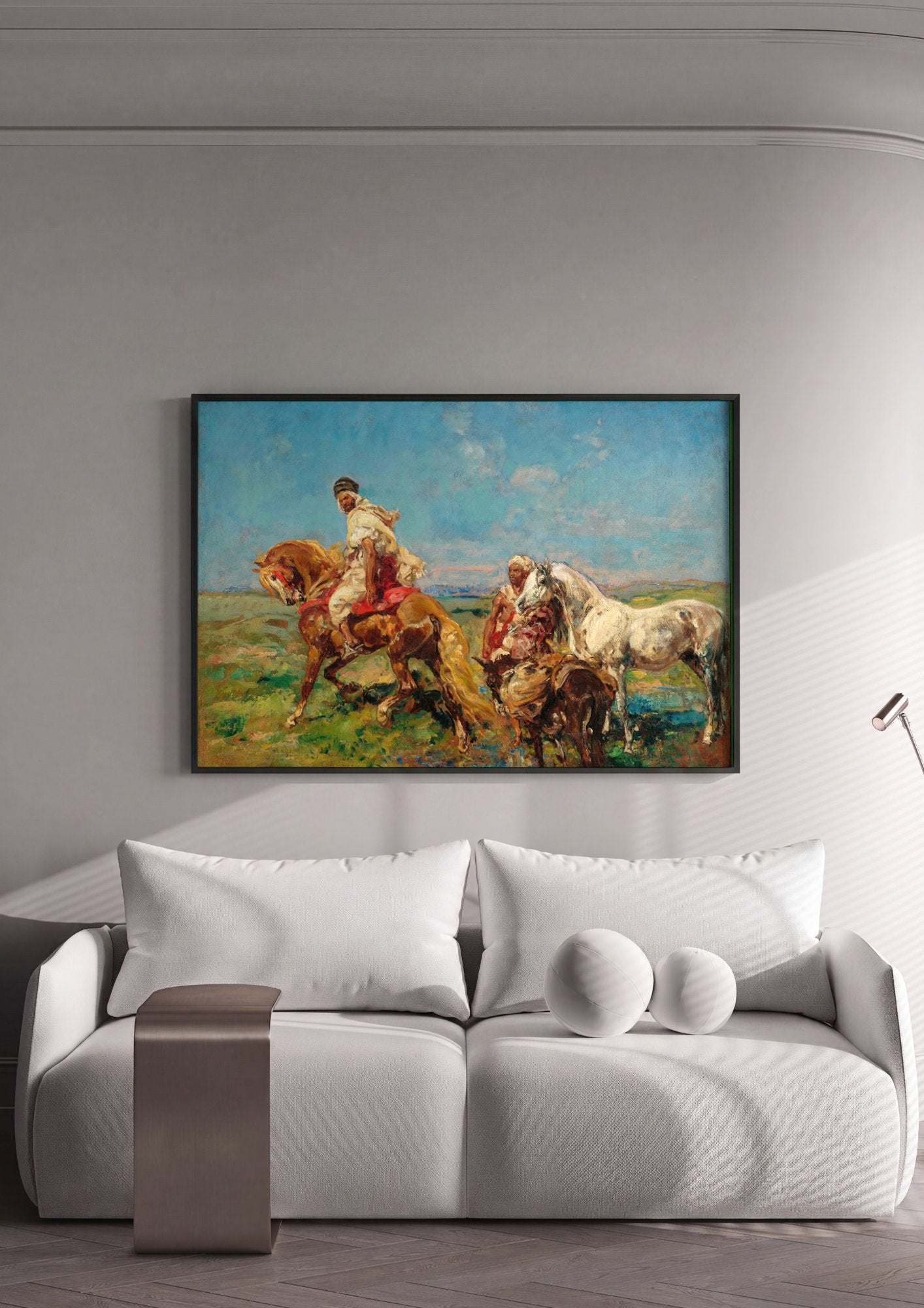 Quadro Decorativo Cena Orientalista - Henri Rousseau em ambiente decorado
