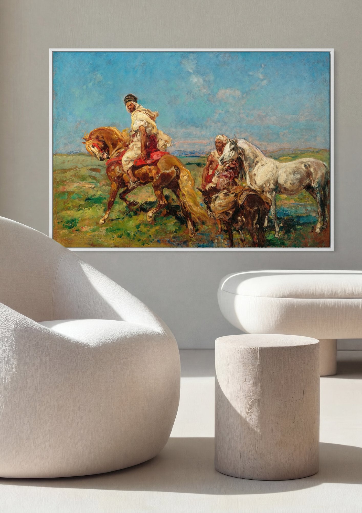 Quadro Decorativo Cena Orientalista - Henri Rousseau em ambiente decorado