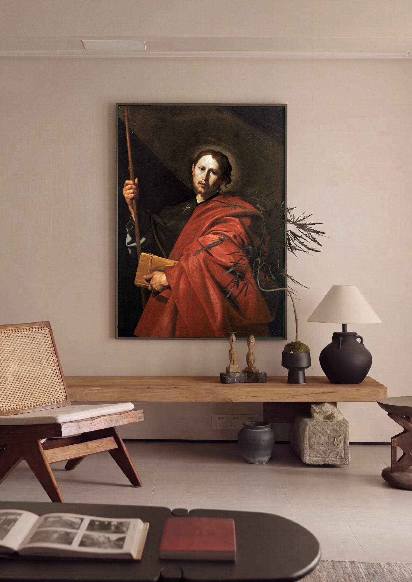 Quadro Decorativo São Tiago Menor - Jusepe de Ribera em ambiente decorado