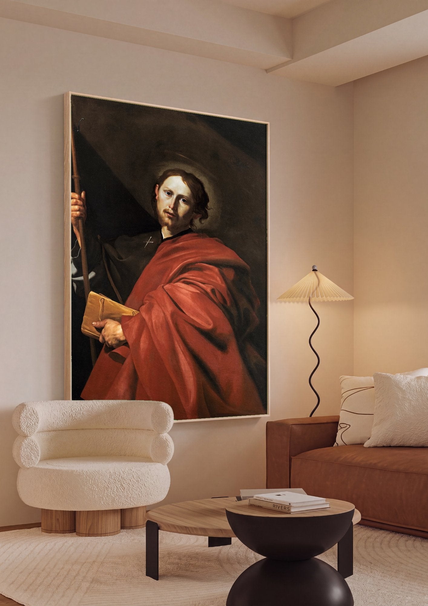 Quadro Decorativo São Tiago Menor - Jusepe de Ribera em ambiente decorado