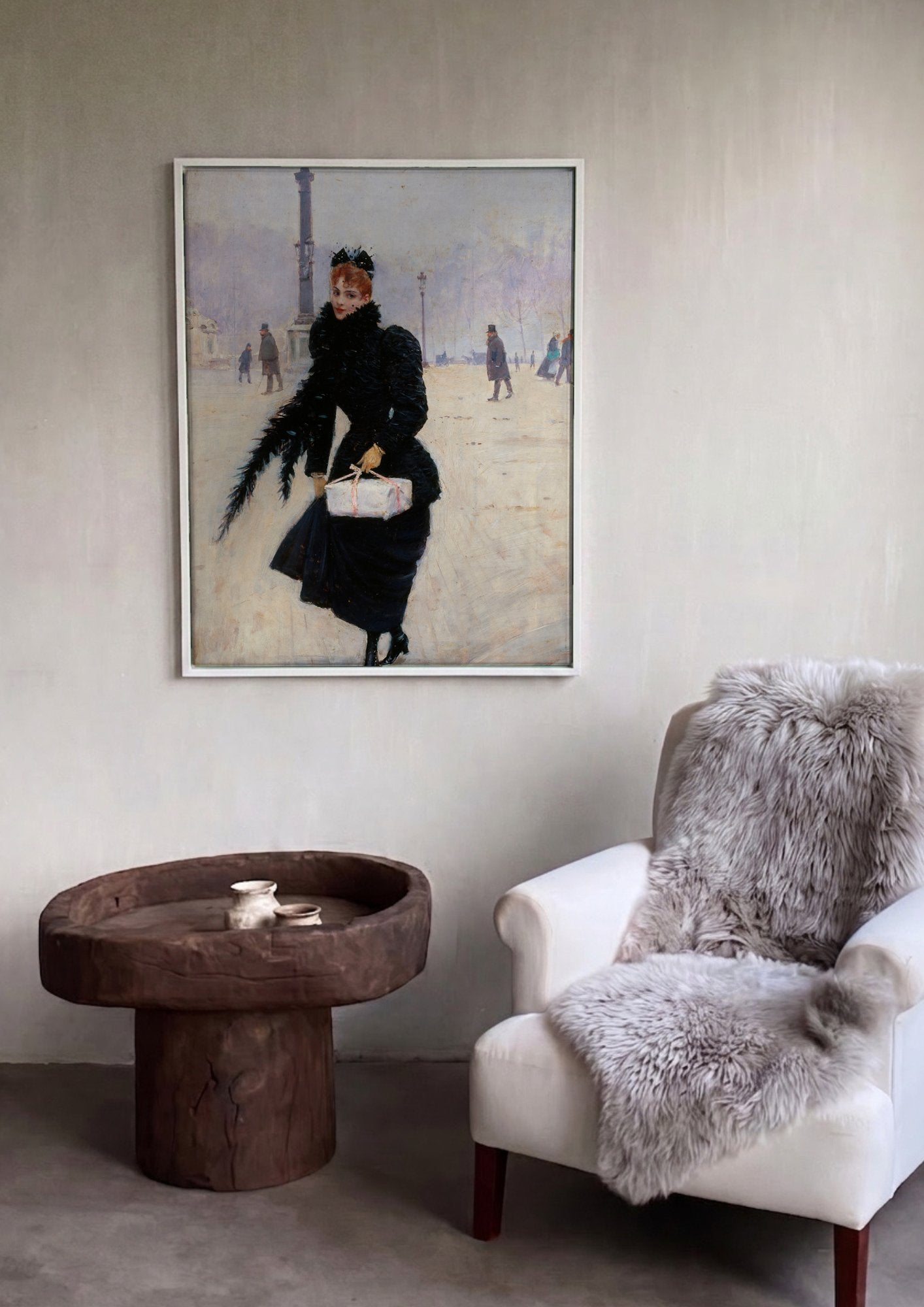 Quadro Decorativo A Parisiense - Jean Béraud em ambiente decorado