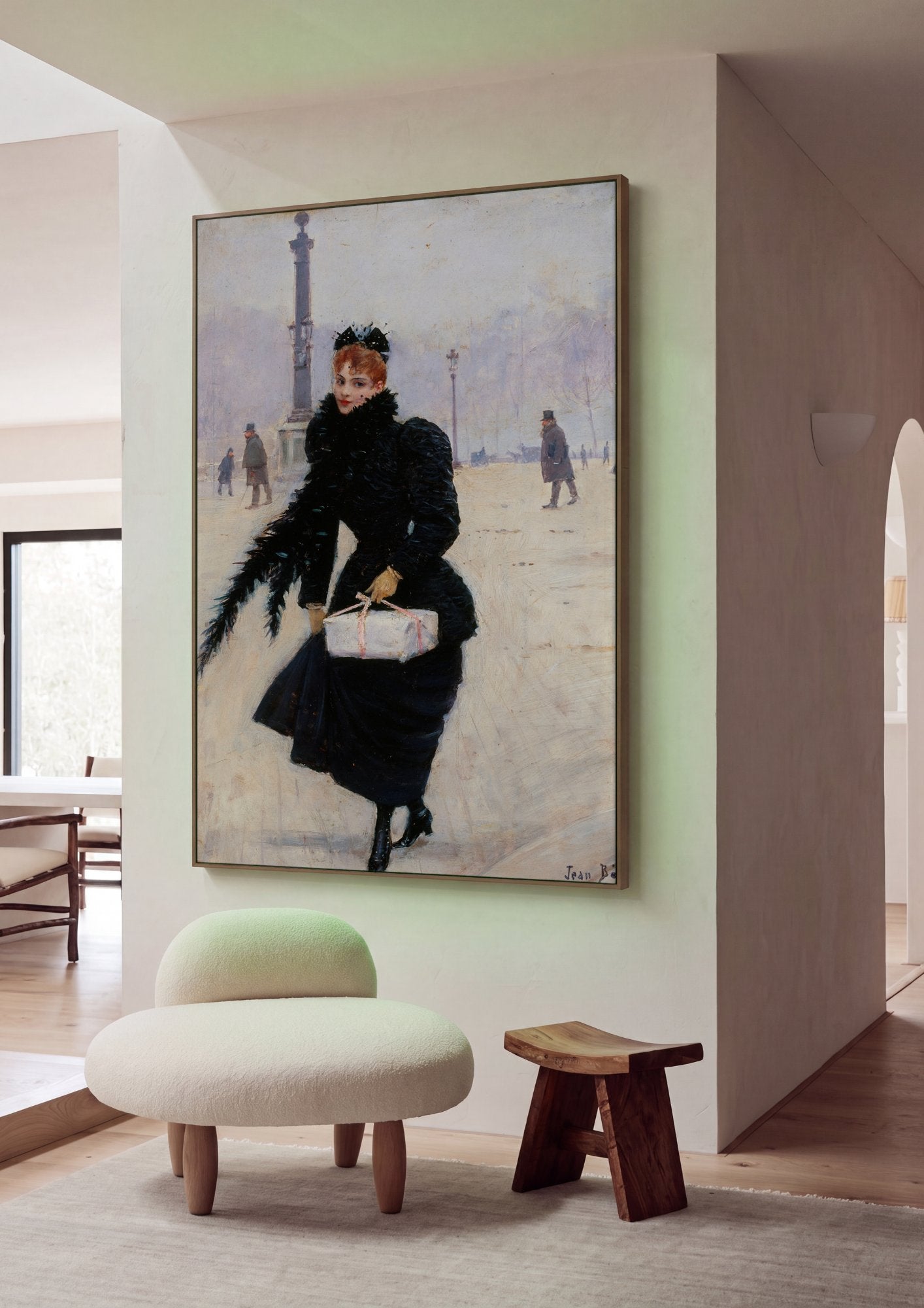 Quadro Decorativo A Parisiense - Jean Béraud em ambiente decorado