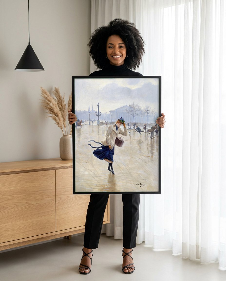 Quadro Decorativo A Parisienne - Jean Béraud com modelo em ambiente