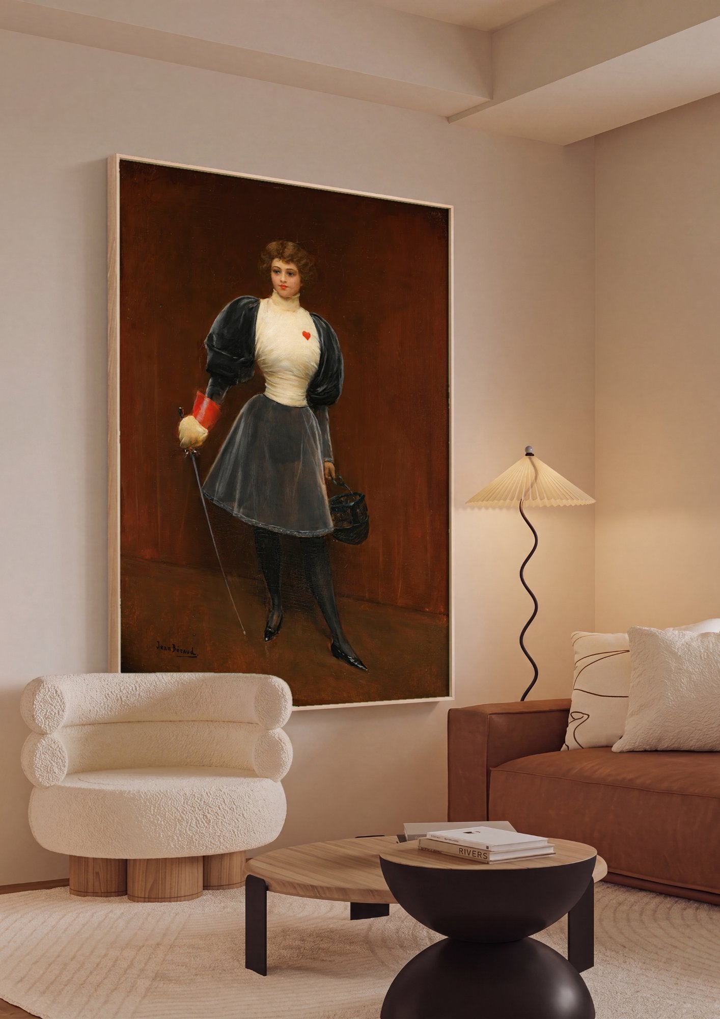 Quadro Decorativo A Espadachim - Jean Béraud em ambiente decorado
