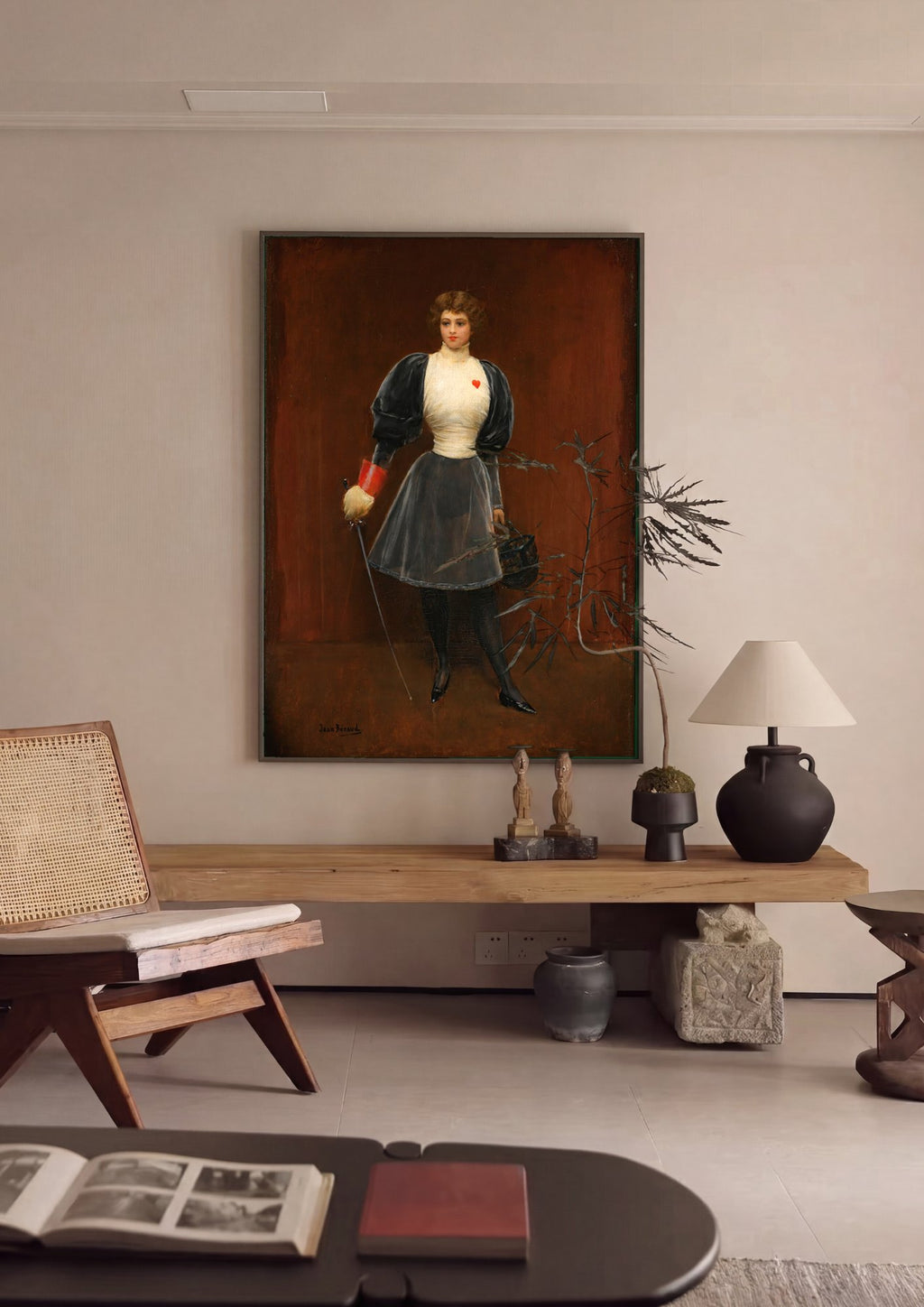 Quadro Decorativo A Espadachim - Jean Béraud em ambiente decorado