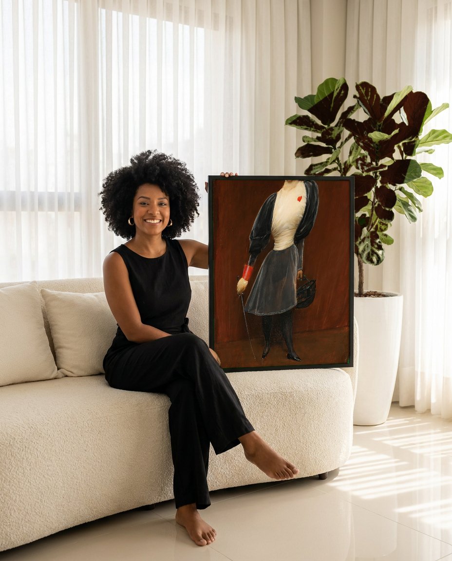 Quadro Decorativo A Espadachim - Jean Béraud com modelo em ambiente
