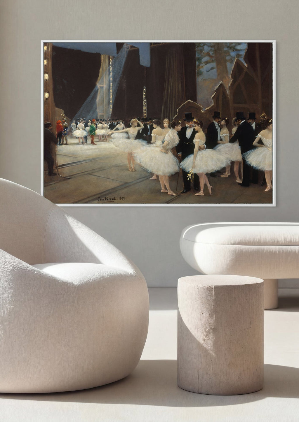 Quadro Decorativo Os Bastidores da Ópera - Jean Béraud em ambiente decorado