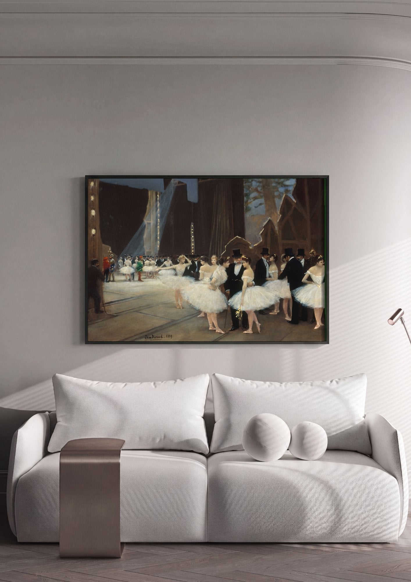 Quadro Decorativo Os Bastidores da Ópera - Jean Béraud em ambiente decorado