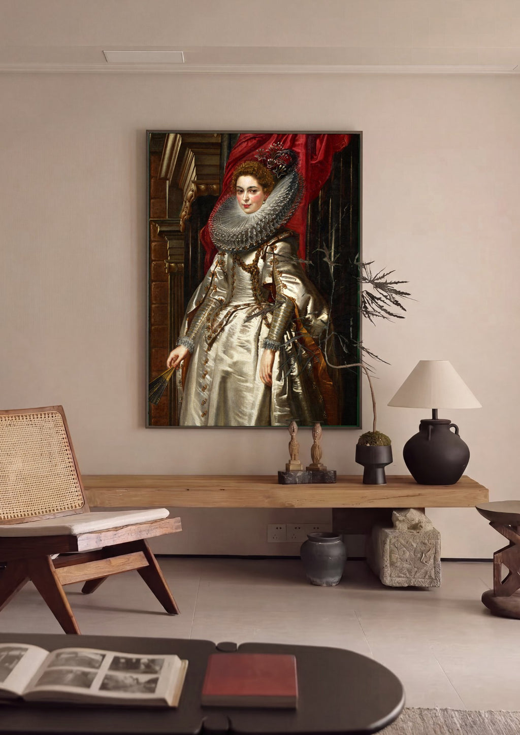 Quadro Decorativo Ritratto di Clara Serena Rubens - Rubens em ambiente decorado