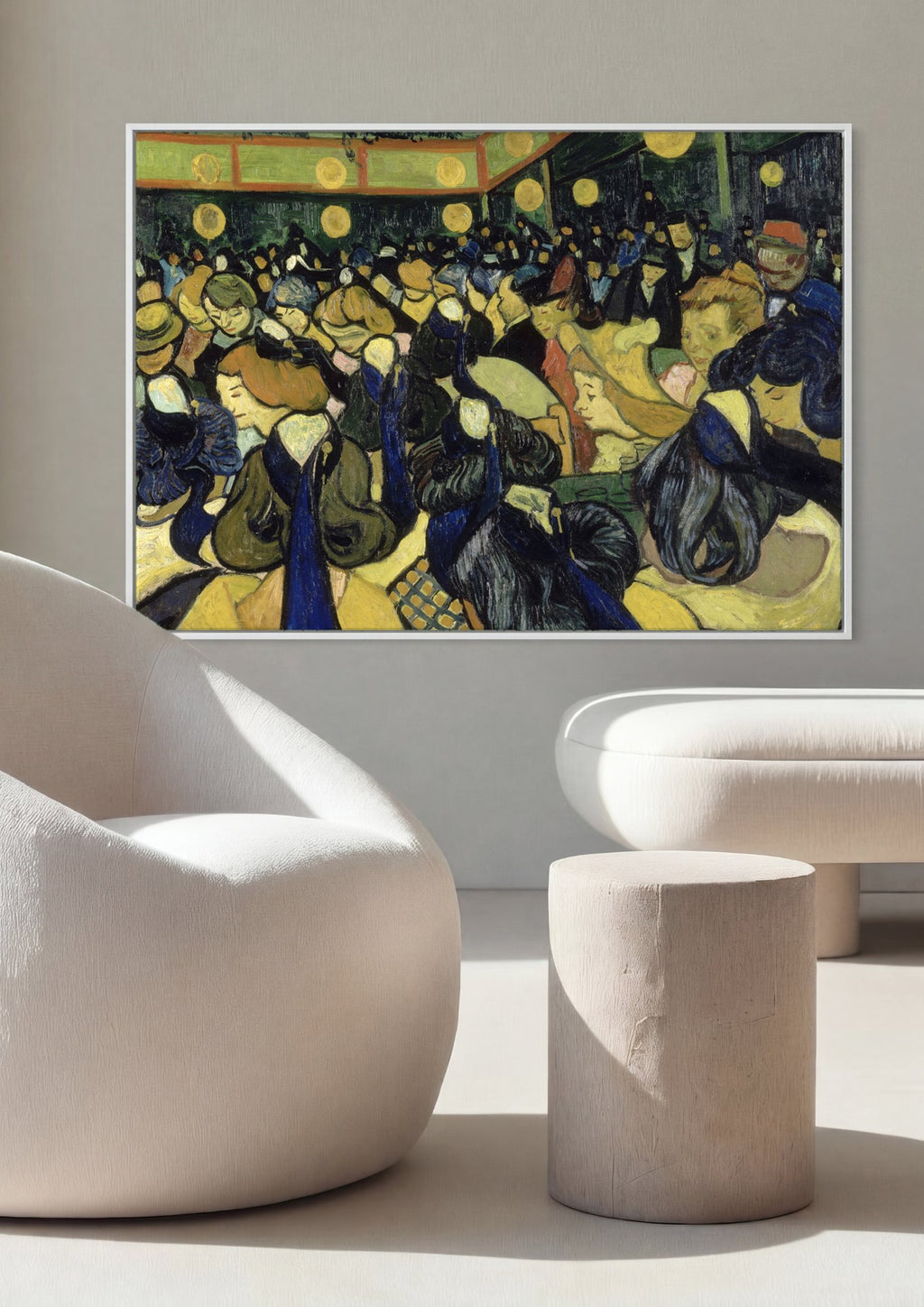 Quadro Decorativo O Teatro de la Gaieté - Van Gogh em ambiente decorado