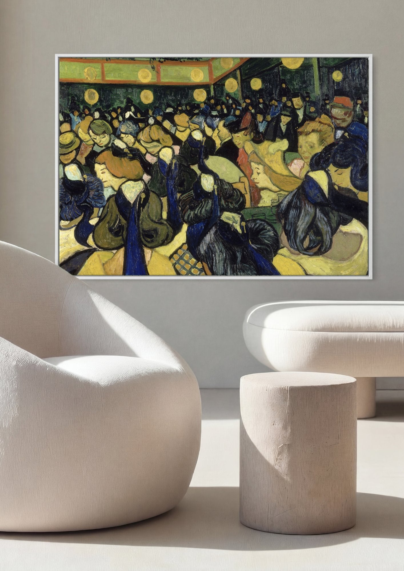 Quadro Decorativo O Teatro de la Gaieté - Van Gogh em ambiente decorado