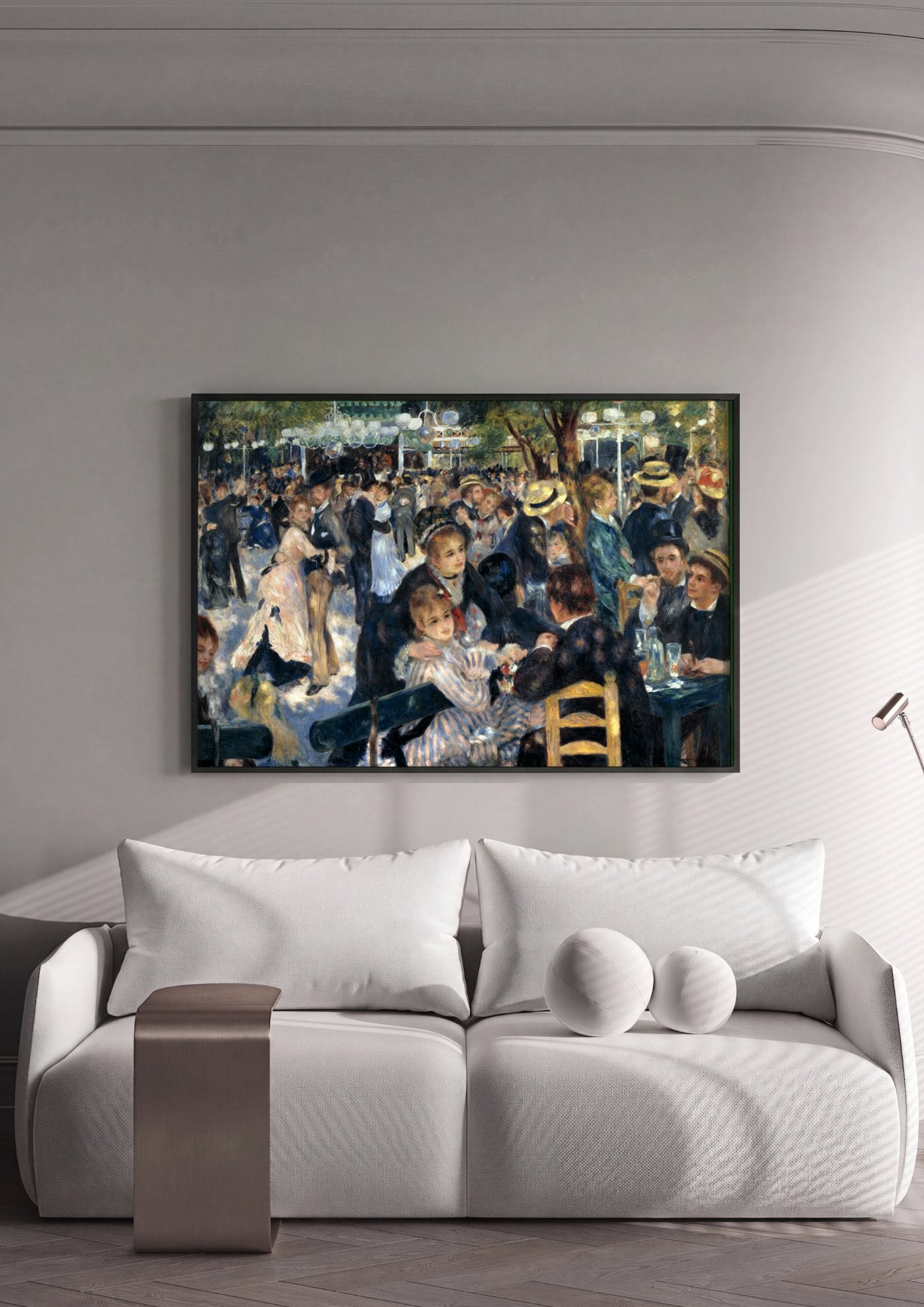 Quadro Decorativo Le Moulin de la Galette - Renoir em ambiente decorado