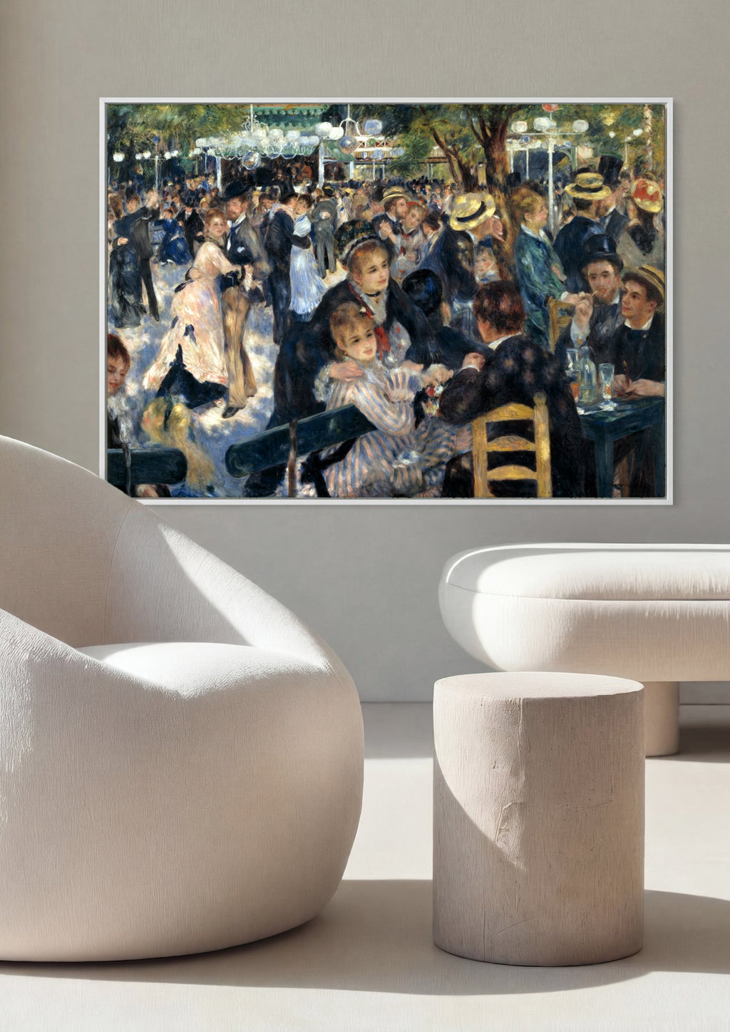 Quadro Decorativo Le Moulin de la Galette - Renoir em ambiente decorado