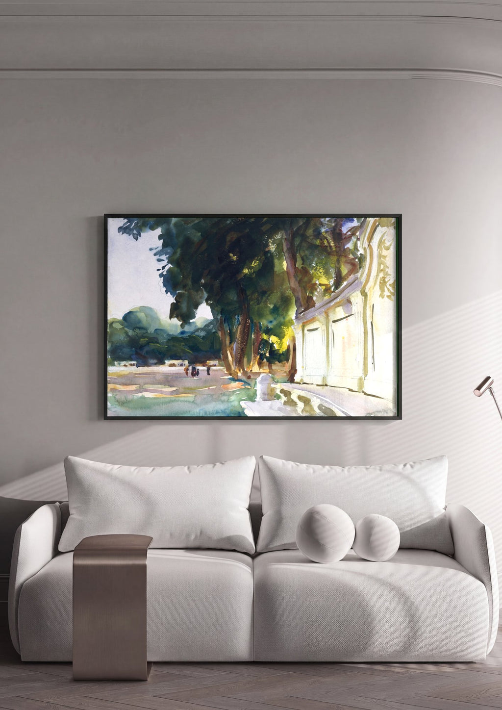 Quadro Decorativo Paisagem com Arquitetura - John Singer Sargent em ambiente decorado