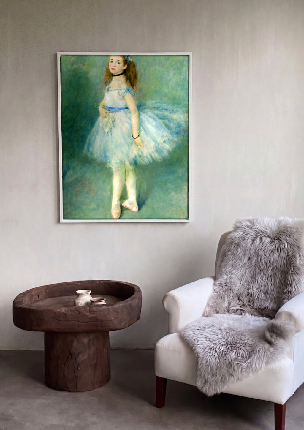 Quadro Decorativo A Bailarina (La Danseuse) - Renoir em ambiente decorado
