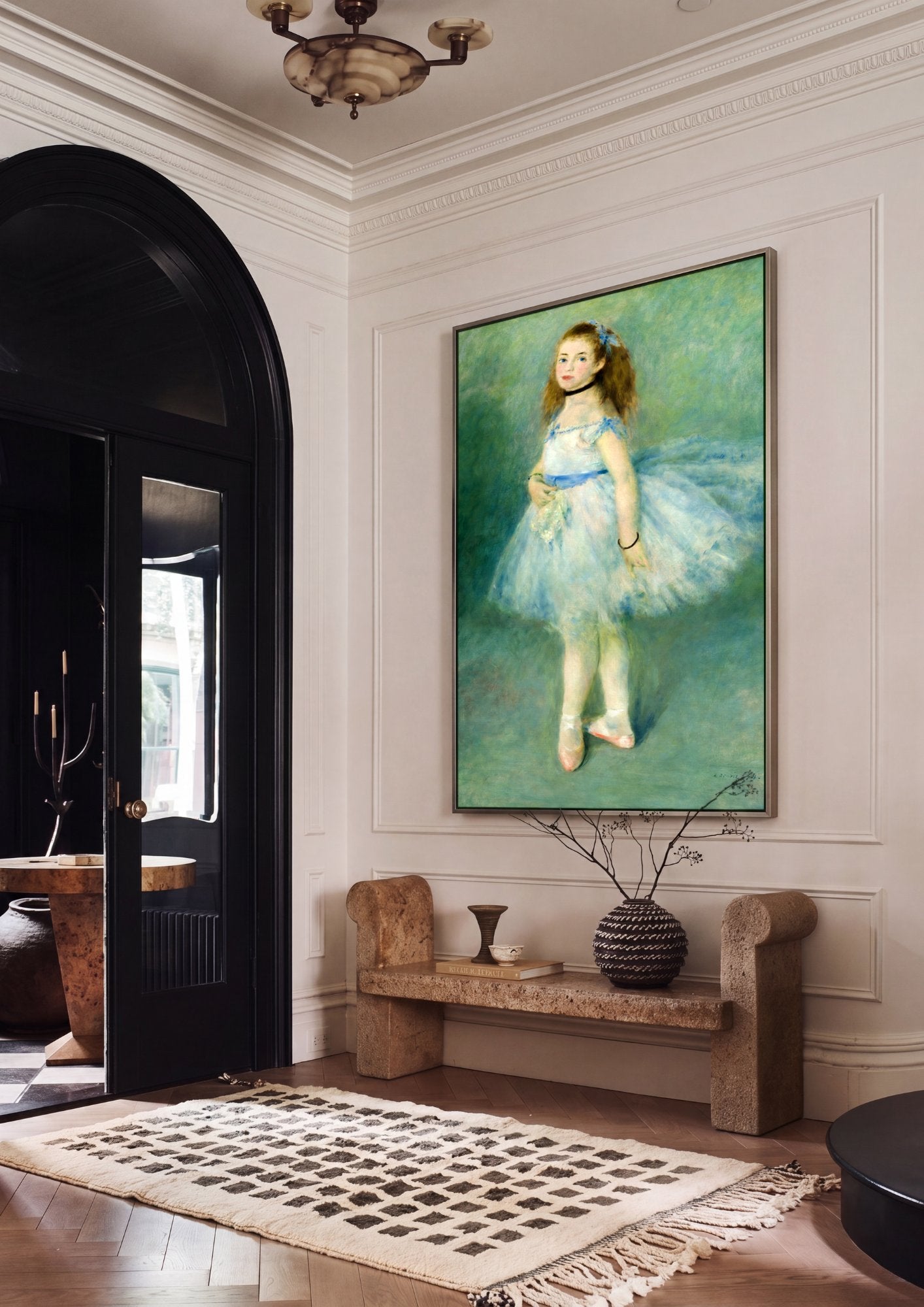 Quadro Decorativo A Bailarina (La Danseuse) - Renoir em ambiente decorado