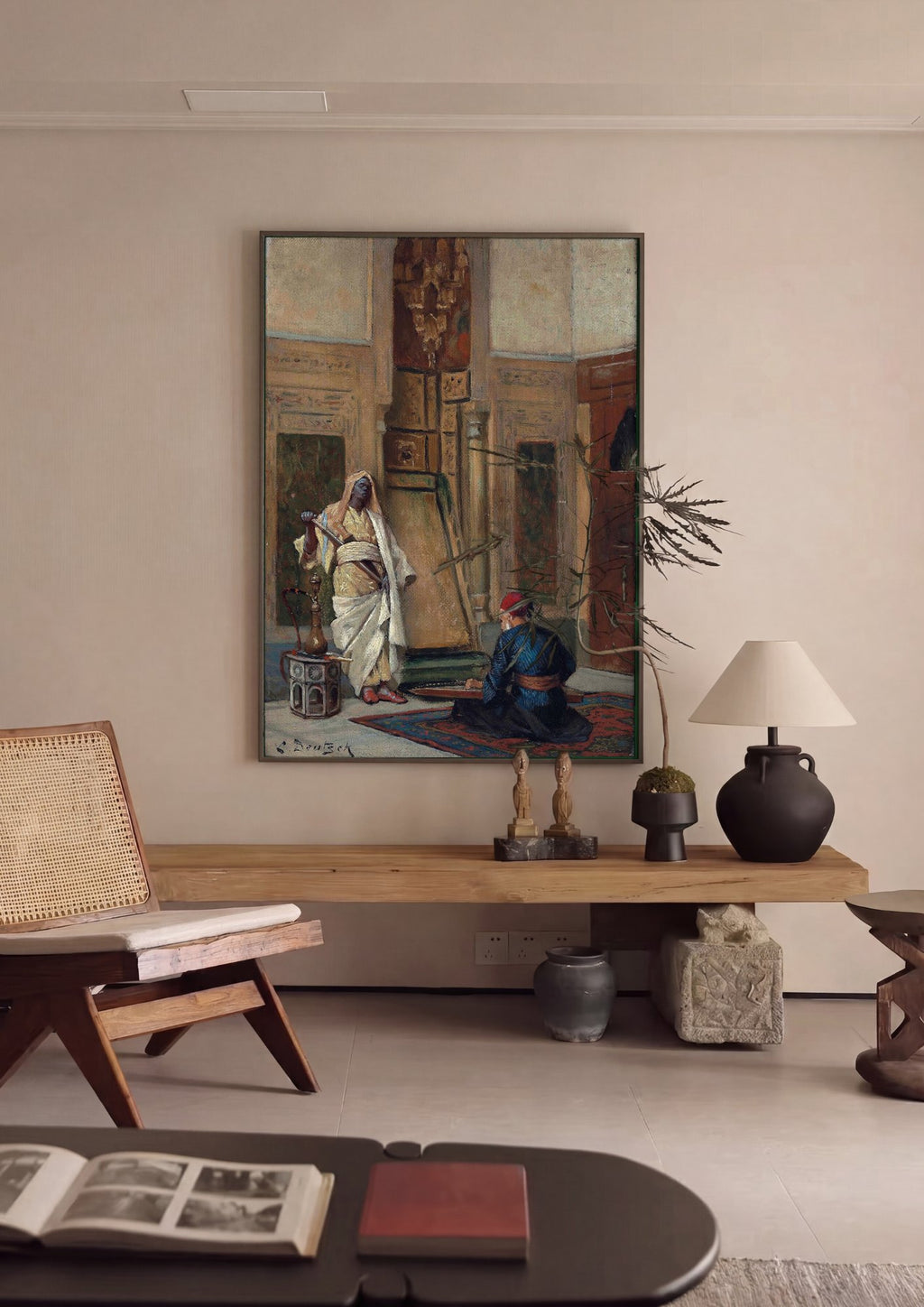 Quadro Decorativo A Oferenda – Ludwig Deutsch em ambiente decorado