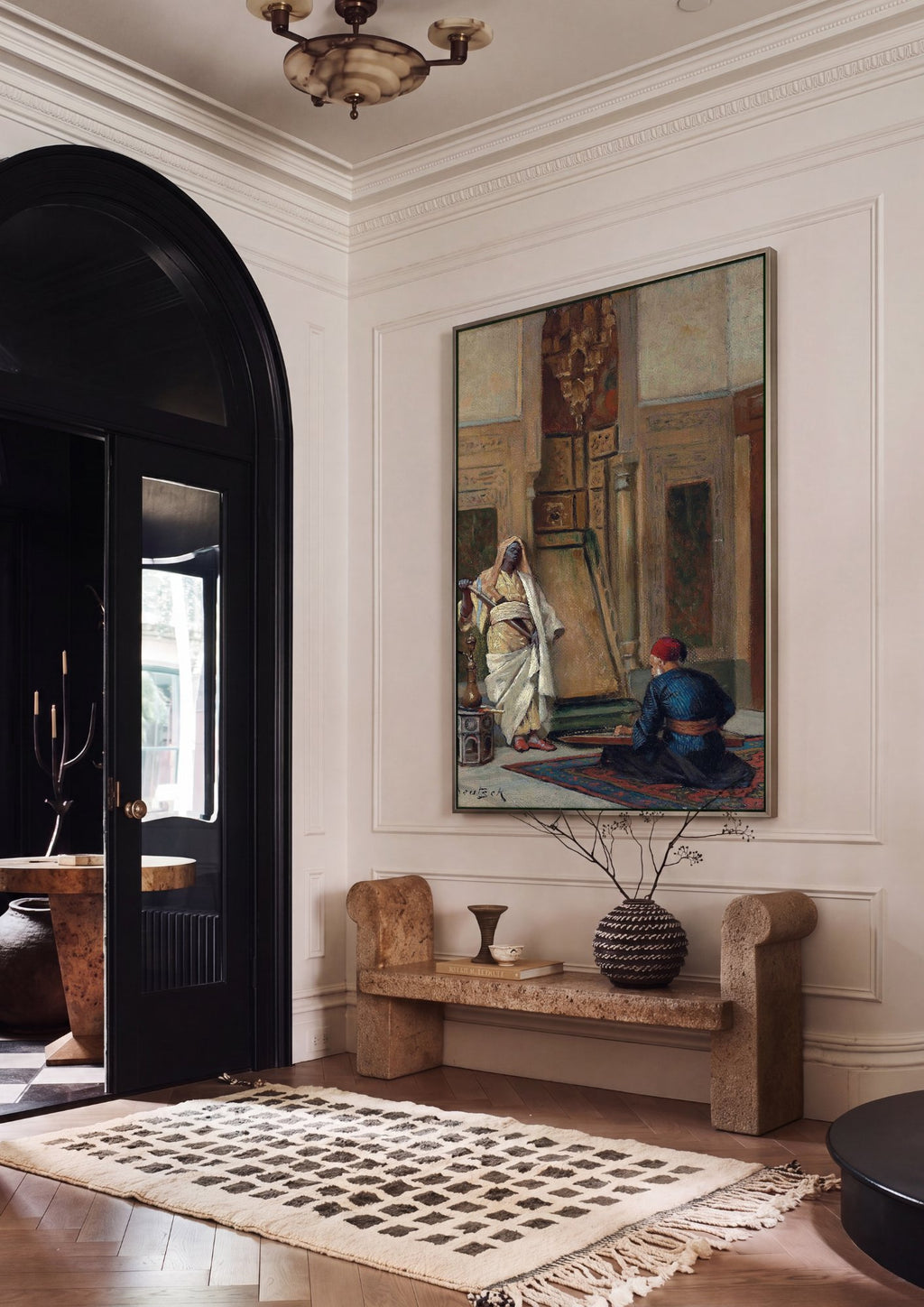 Quadro Decorativo A Oferenda – Ludwig Deutsch em ambiente decorado