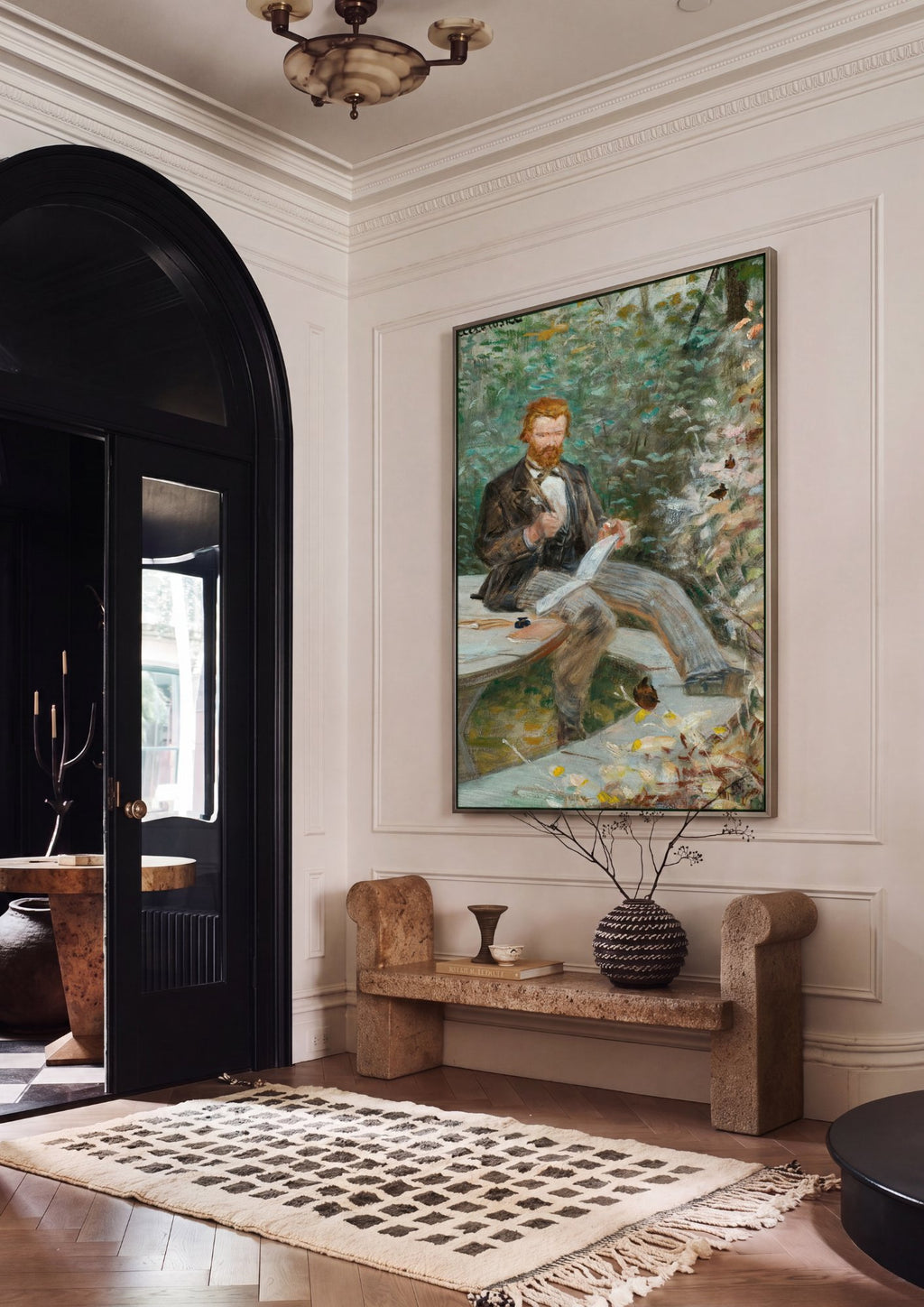 Quadro Decorativo O Poeta - Jacek Malczewski em ambiente decorado