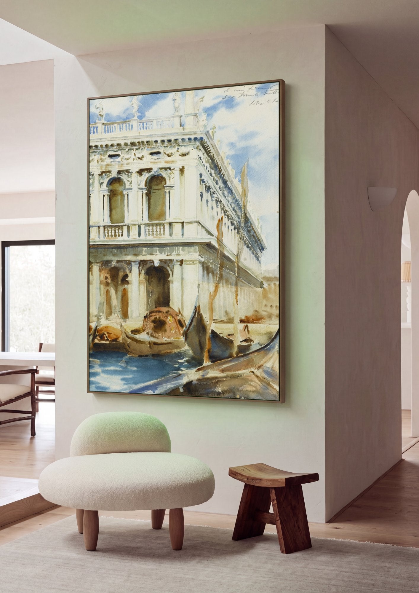 Quadro Decorativo Palazzo Ducale, Veneza - John Singer Sargent em ambiente decorado
