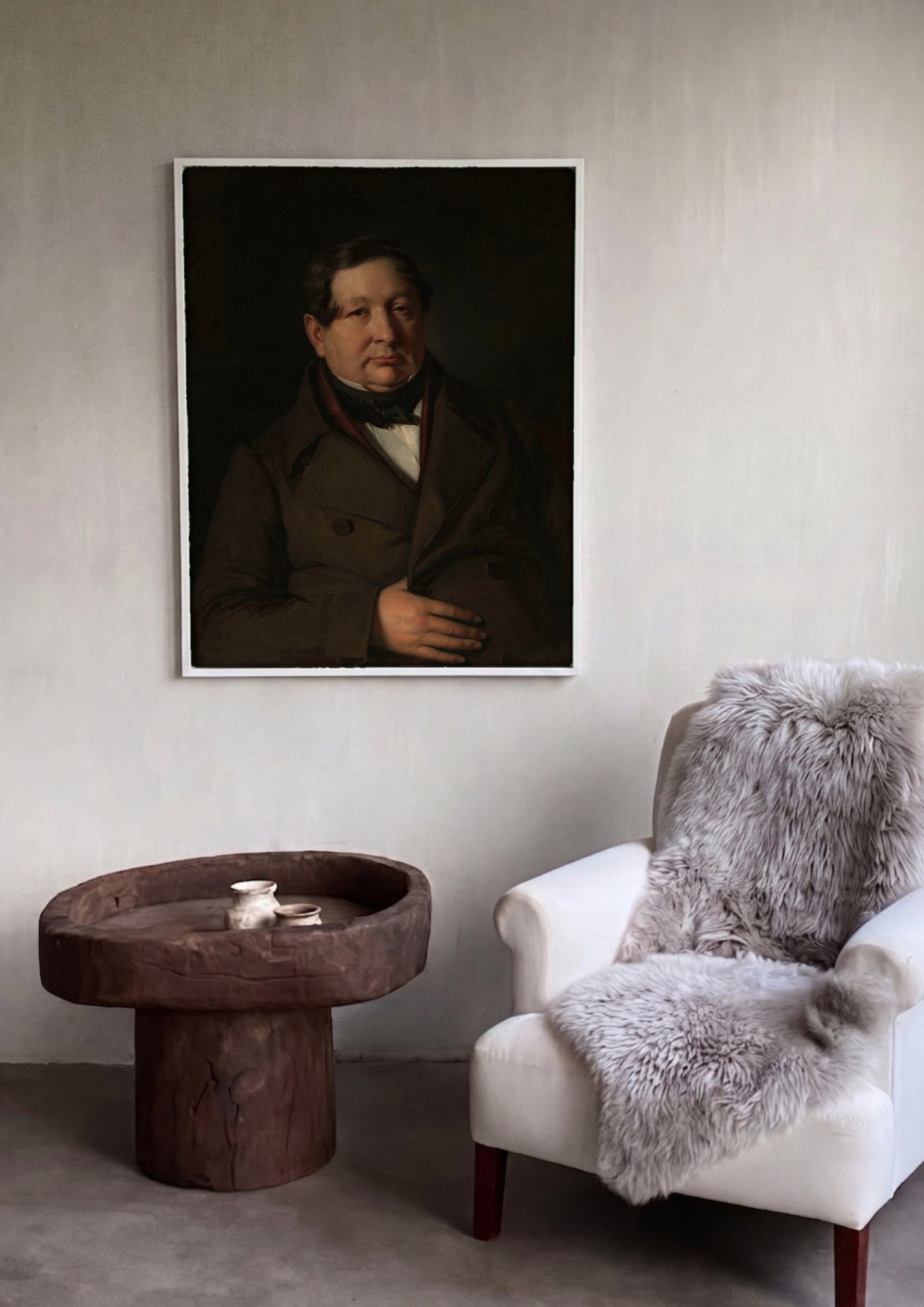 Quadro Decorativo Retrato de Homem - Józef Simmler | quadro emoldurado na parede