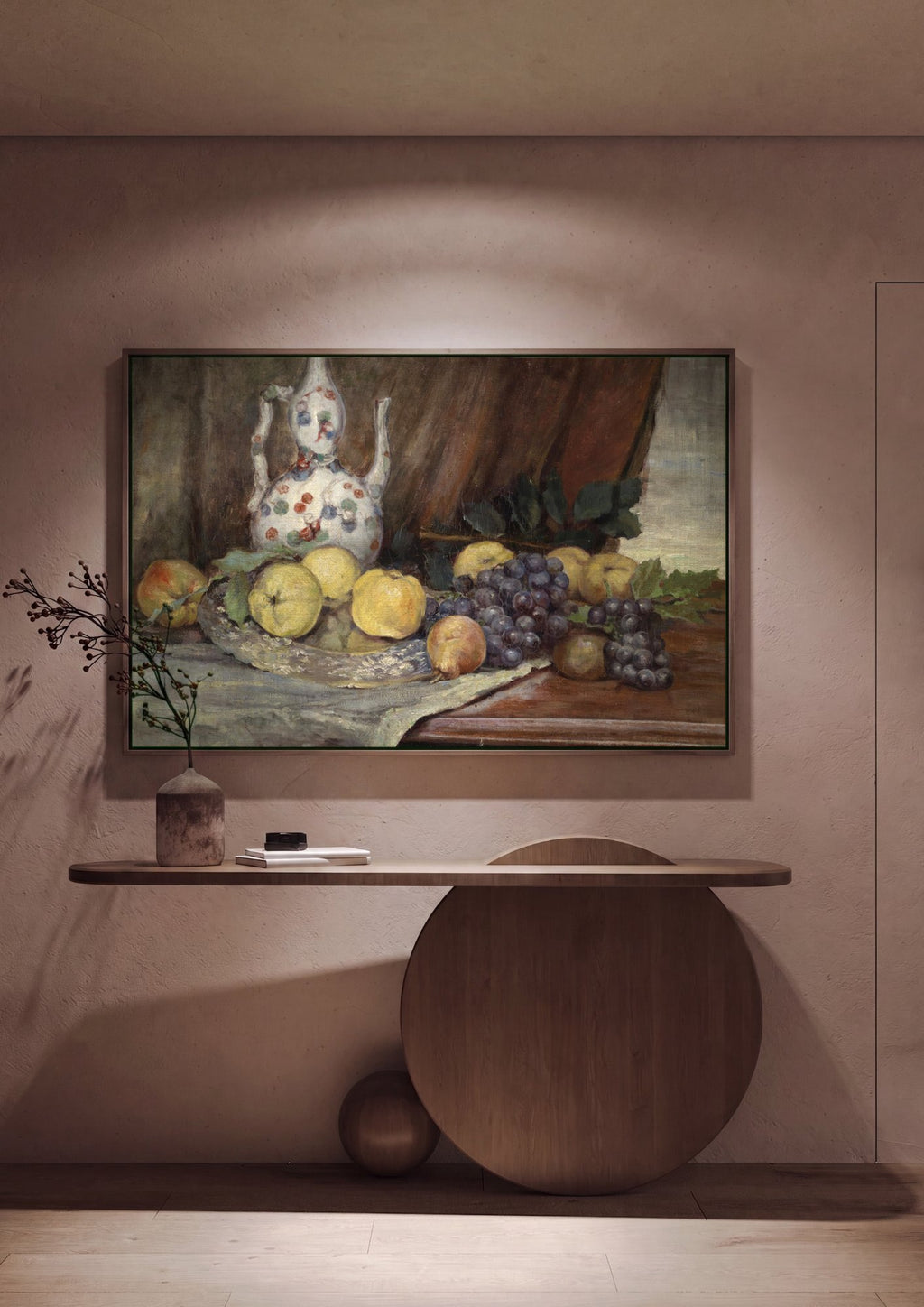 Quadro Decorativo Natureza-Morta com Frutas - Marie Egner em ambiente decorado