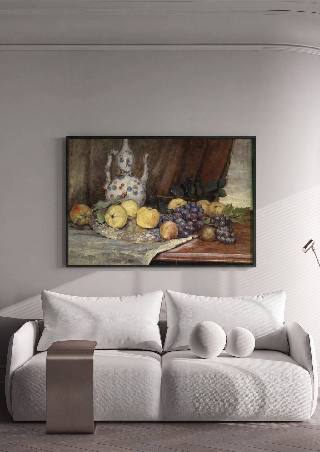 Quadro Decorativo Natureza-Morta com Frutas - Marie Egner em ambiente decorado