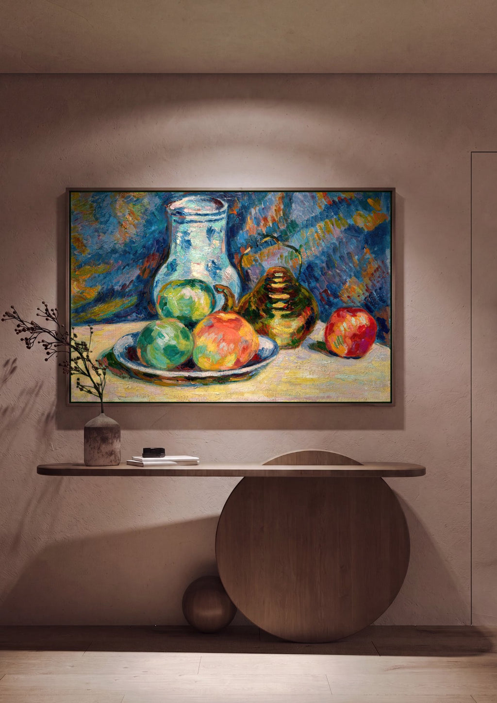 Quadro Decorativo Natureza-morta com Frutas - Guillaumin em ambiente decorado